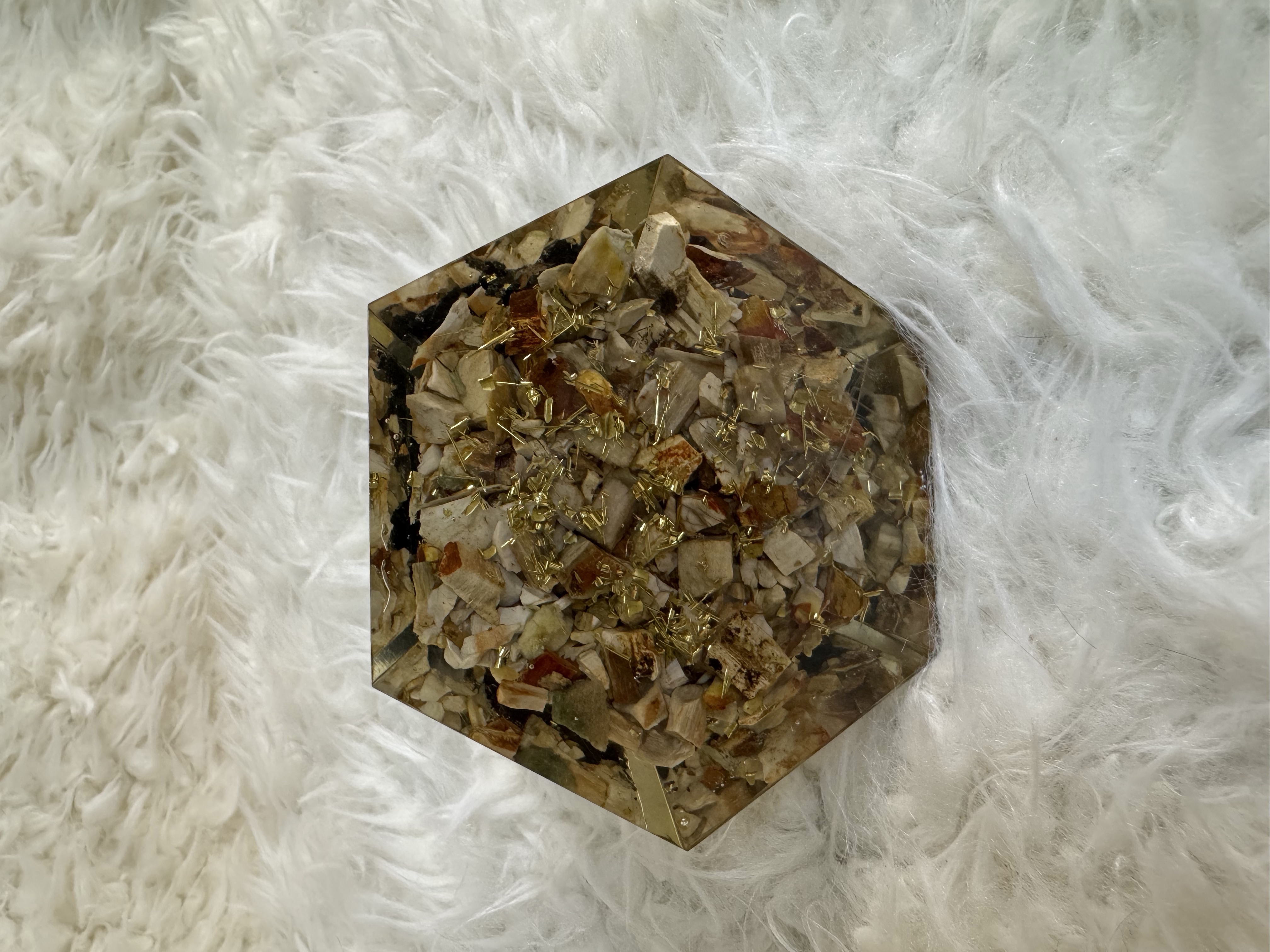 Earth Star Chakra Hexagonal Pyramid 