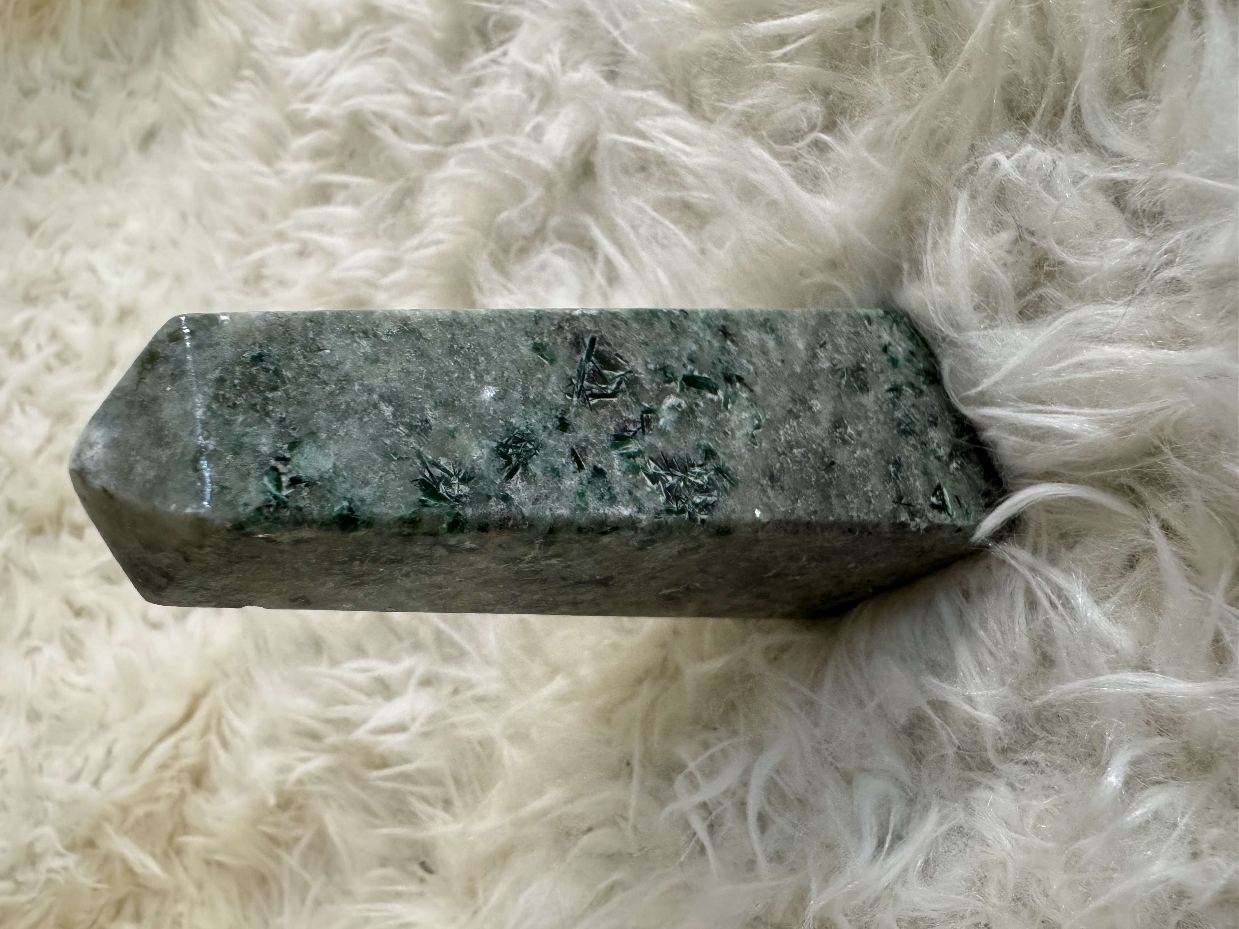 Chakra Healing Green Kyanite Obelisk