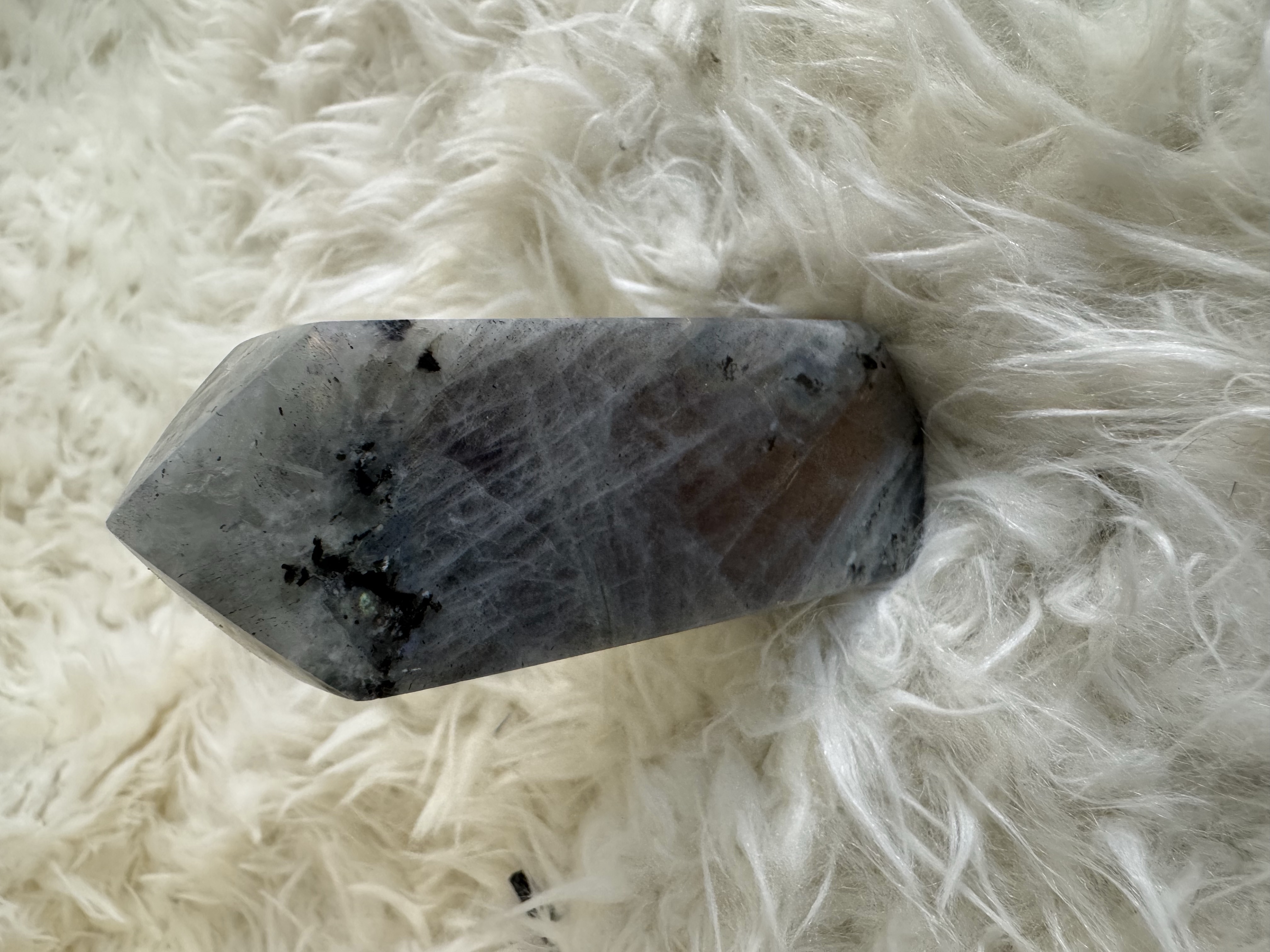 Purple Flash Labradorite Obelisk