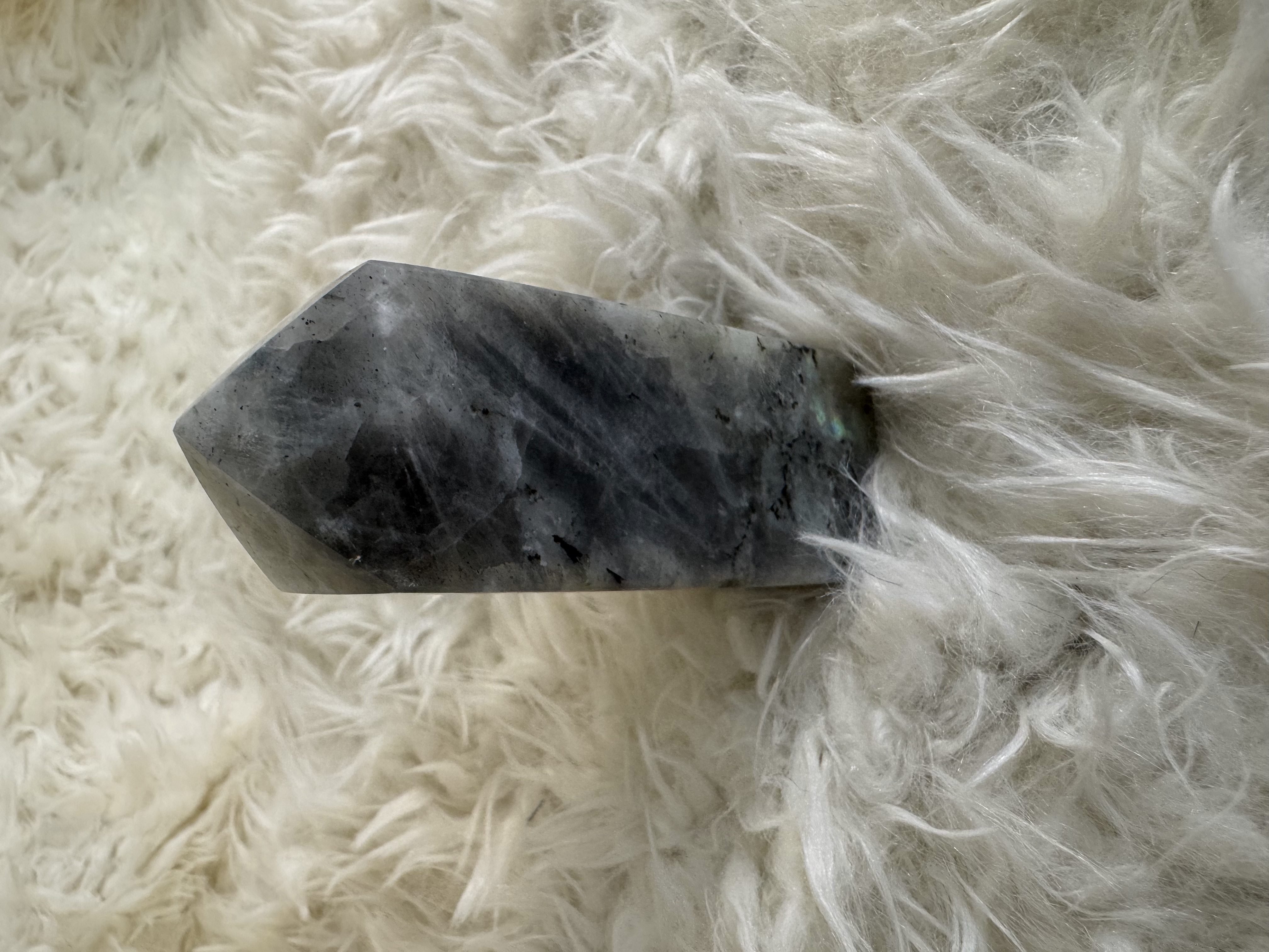 Purple Flash Labradorite Obelisk