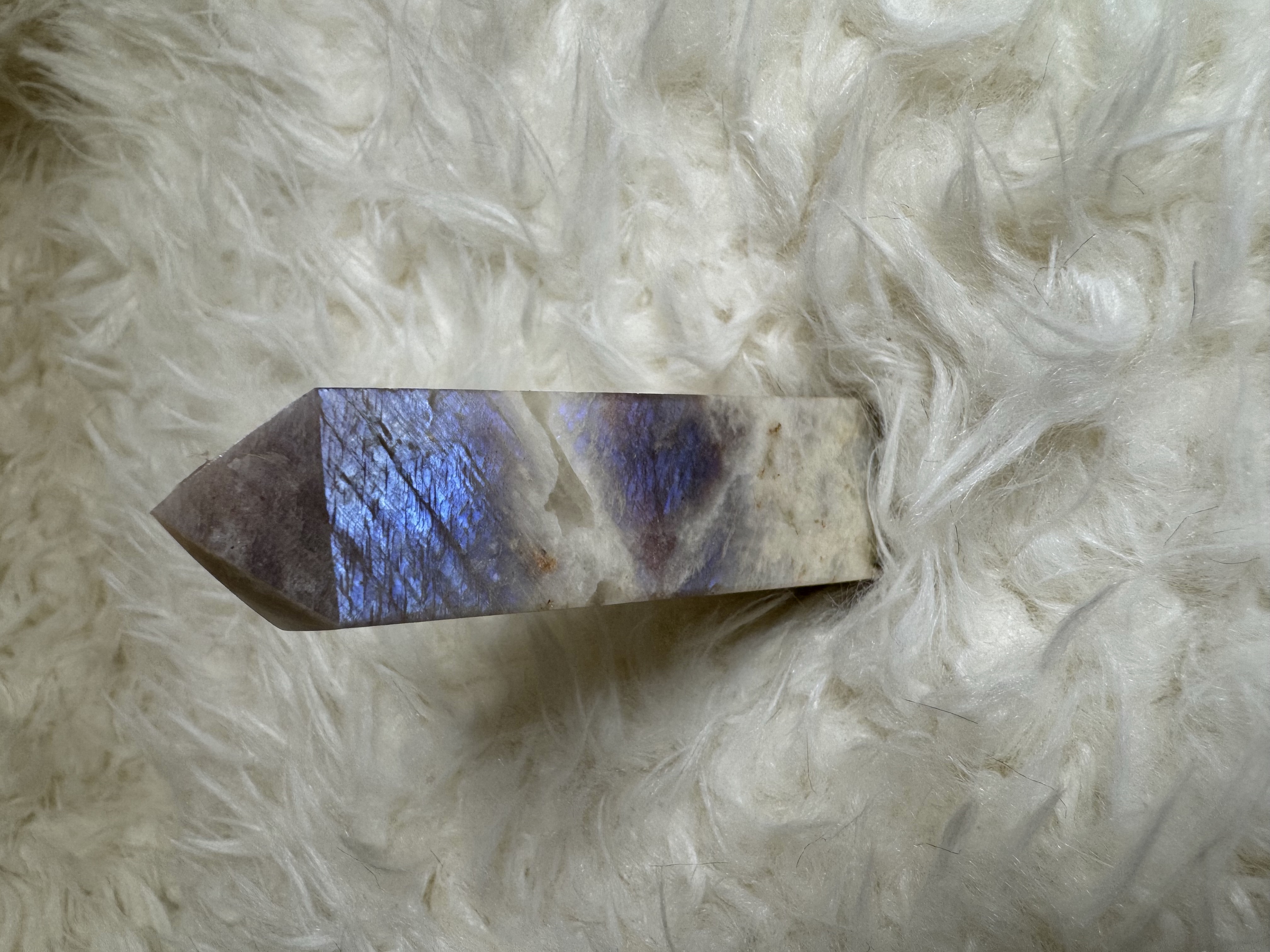 Blue Flash Moonstone Obelisk 