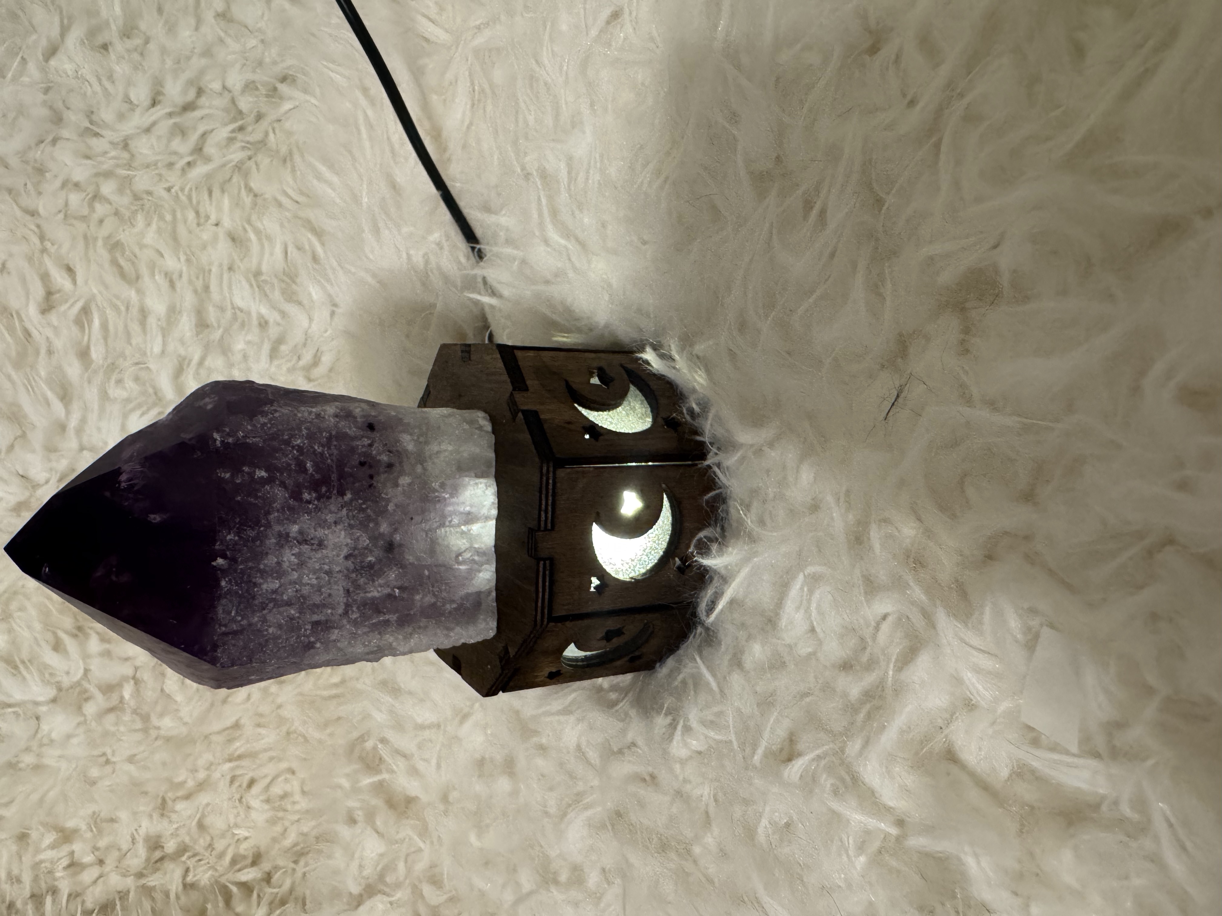 Moon and Stars Crystal Light Holder (Crystal not included)