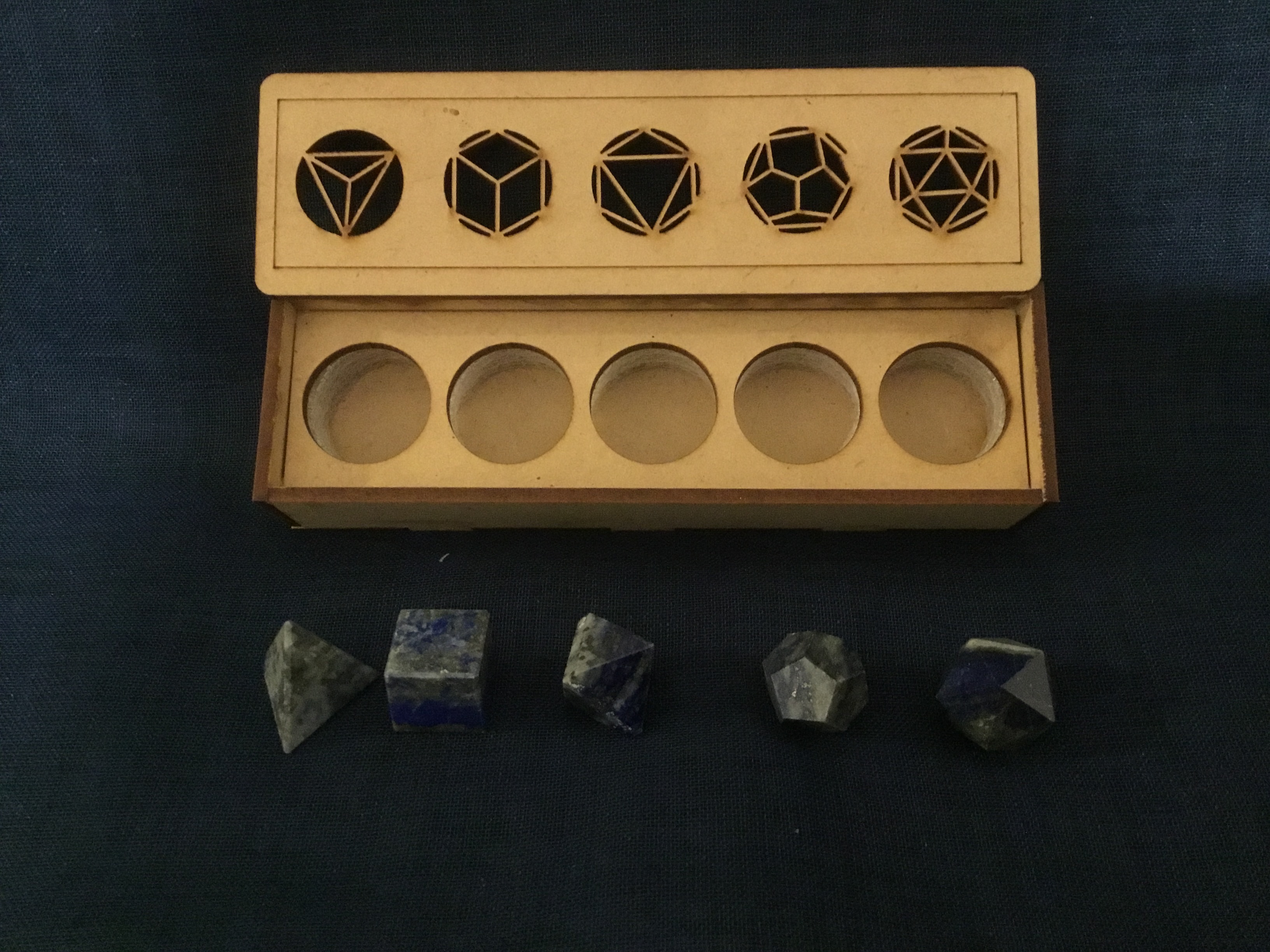 Lapis Lazuli Sacred Geometry Set 