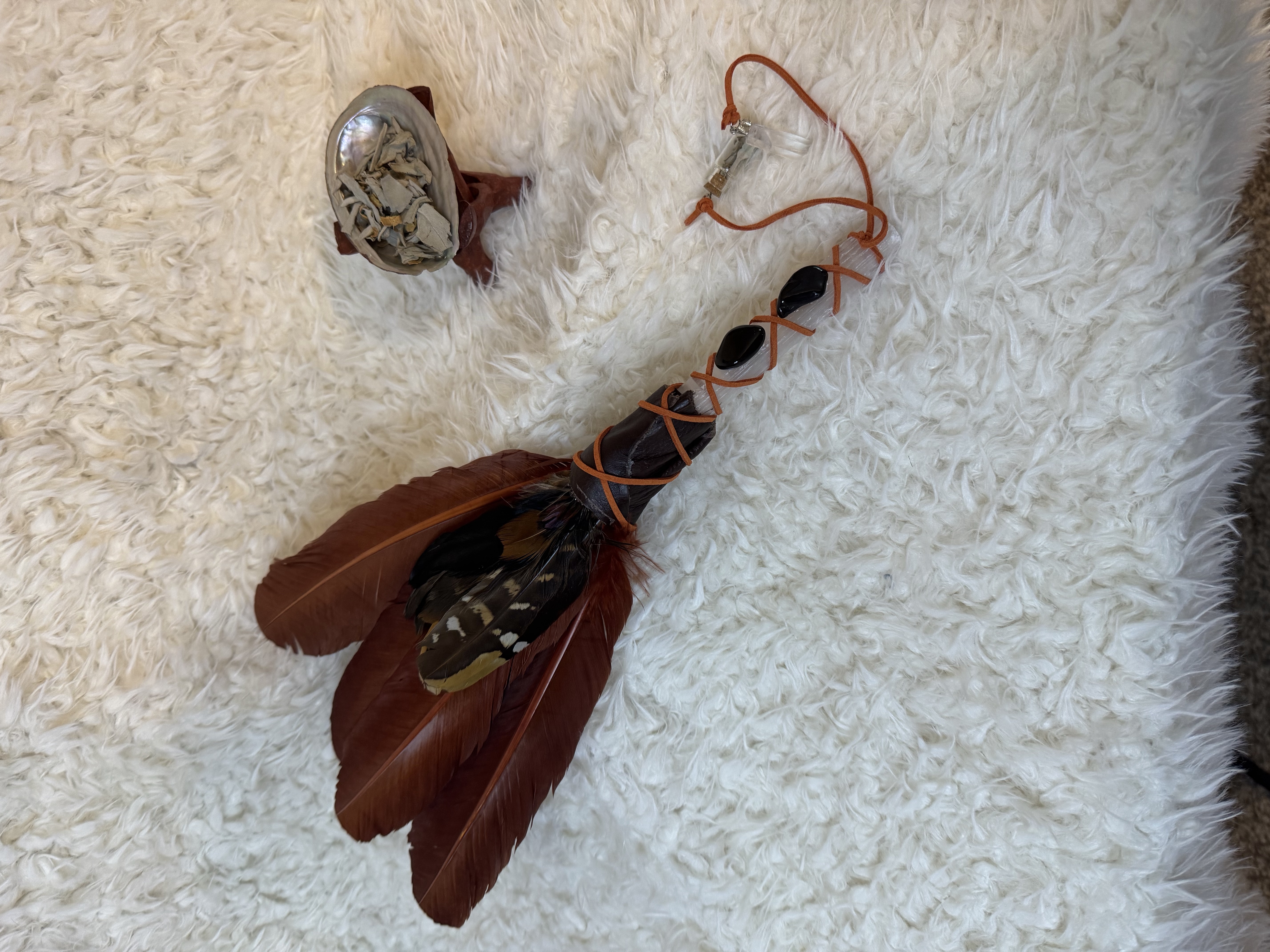 Hand Made Smudge Fan 