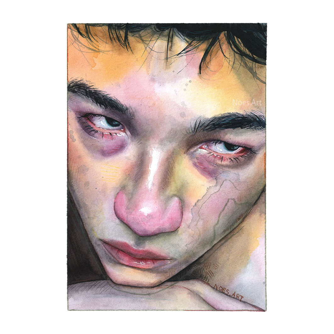 Sad boy - Art print