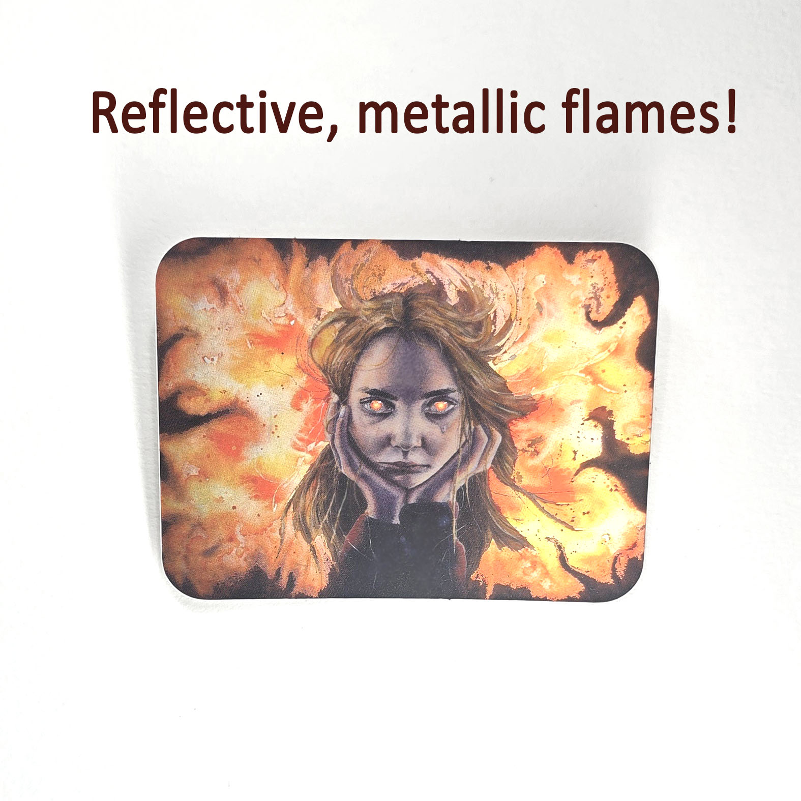 Meltdown - Reflective, metallic, art Sticker