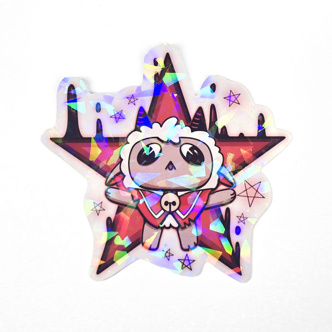 COTL - Big sticker with cracked glass effect