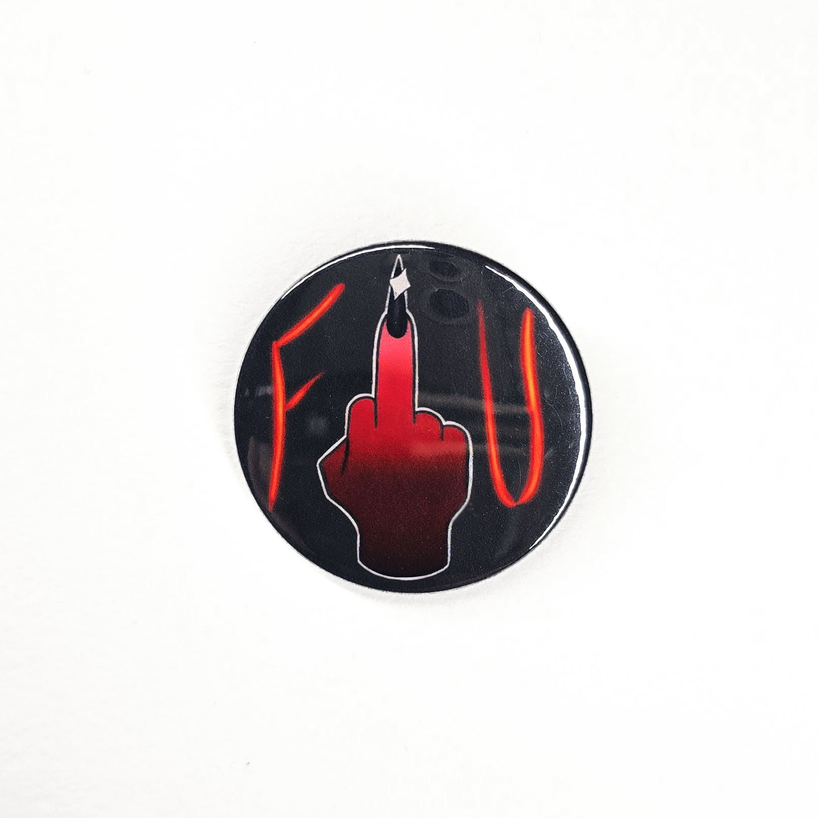 FU middlefinger - Button