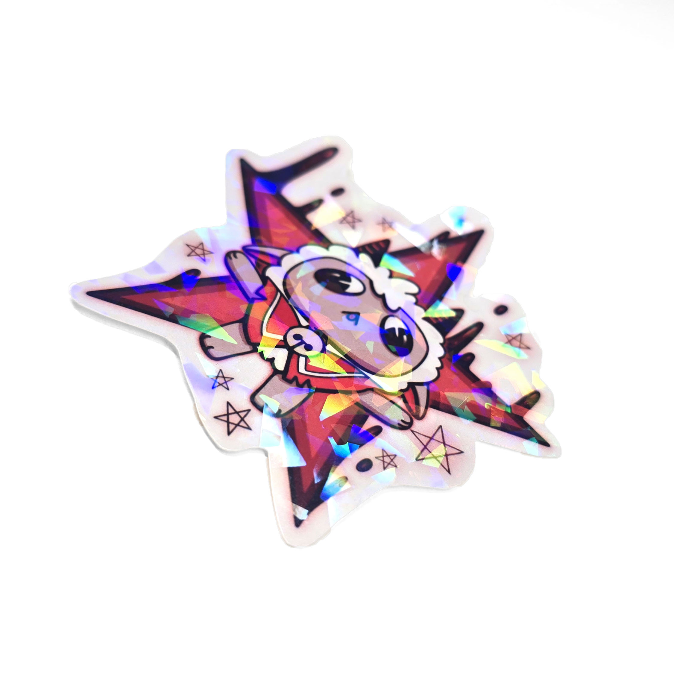 COTL - Big sticker with cracked glass effect