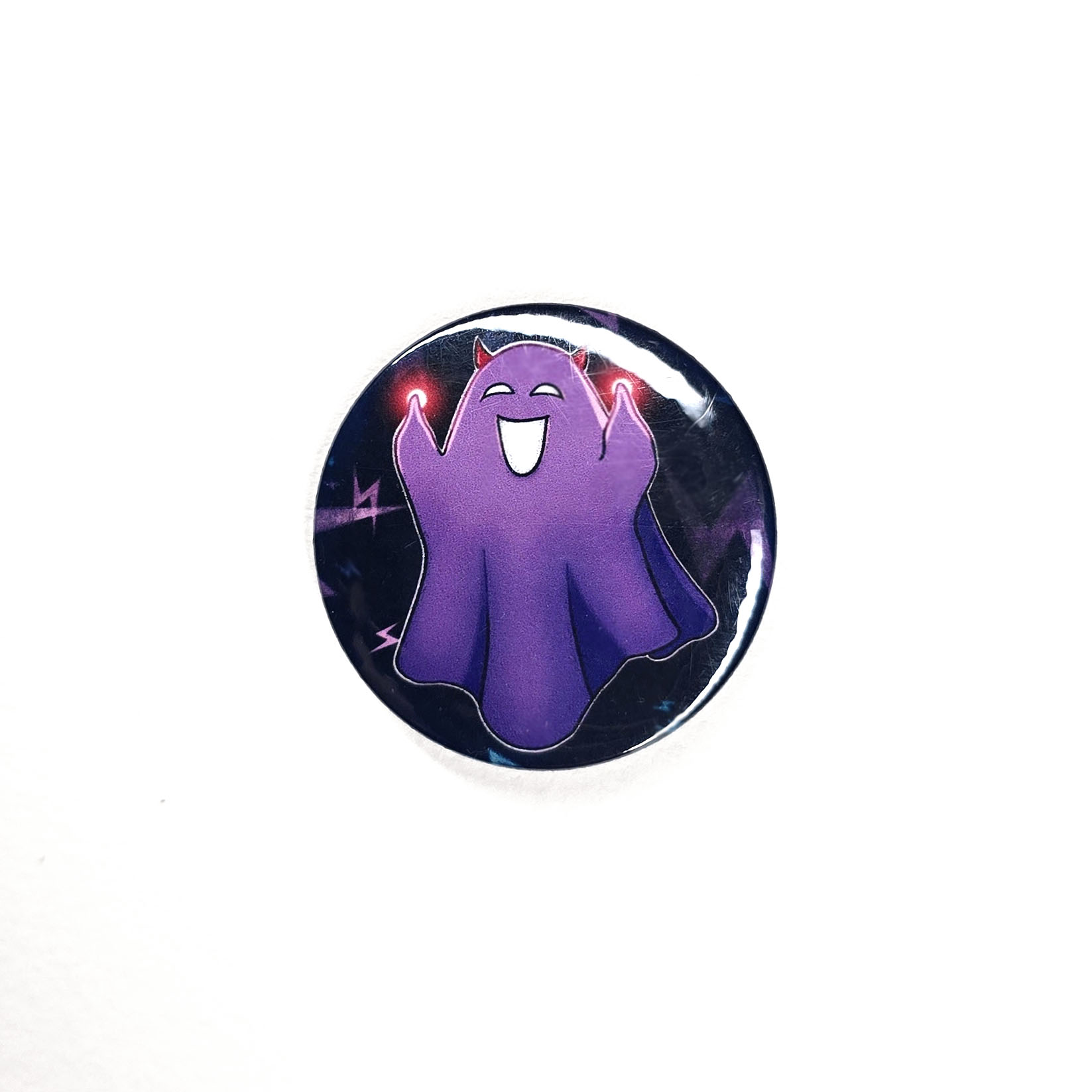 Halloween evil ghost - Button