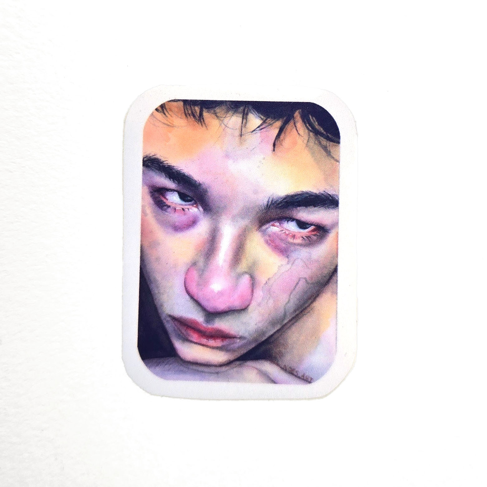 Sad Boy - Art Sticker