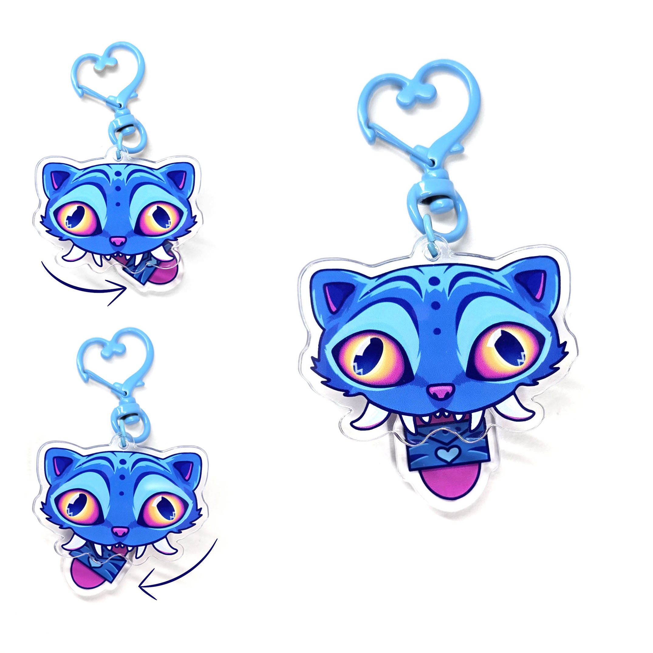 MLEM Derpy, Moving tongue - Keychain