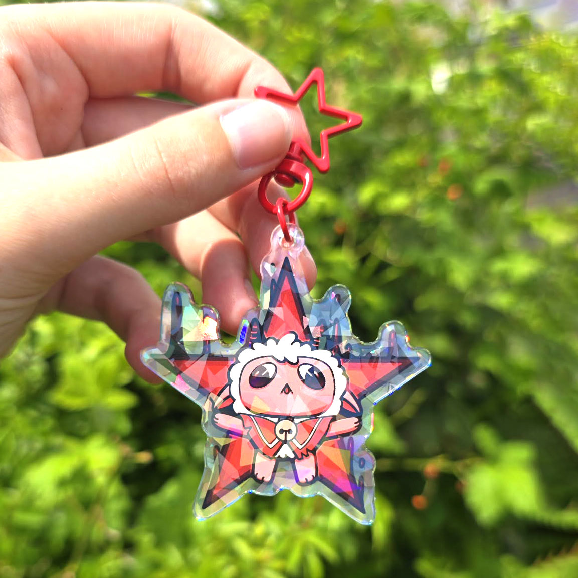 COTL - Holo hattered glass Keychain