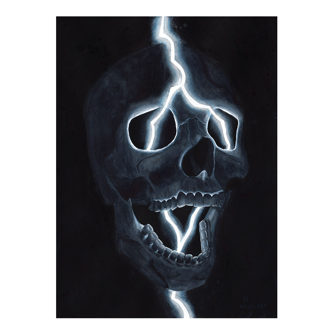 Through my bones matt / shiny foil - Art Print