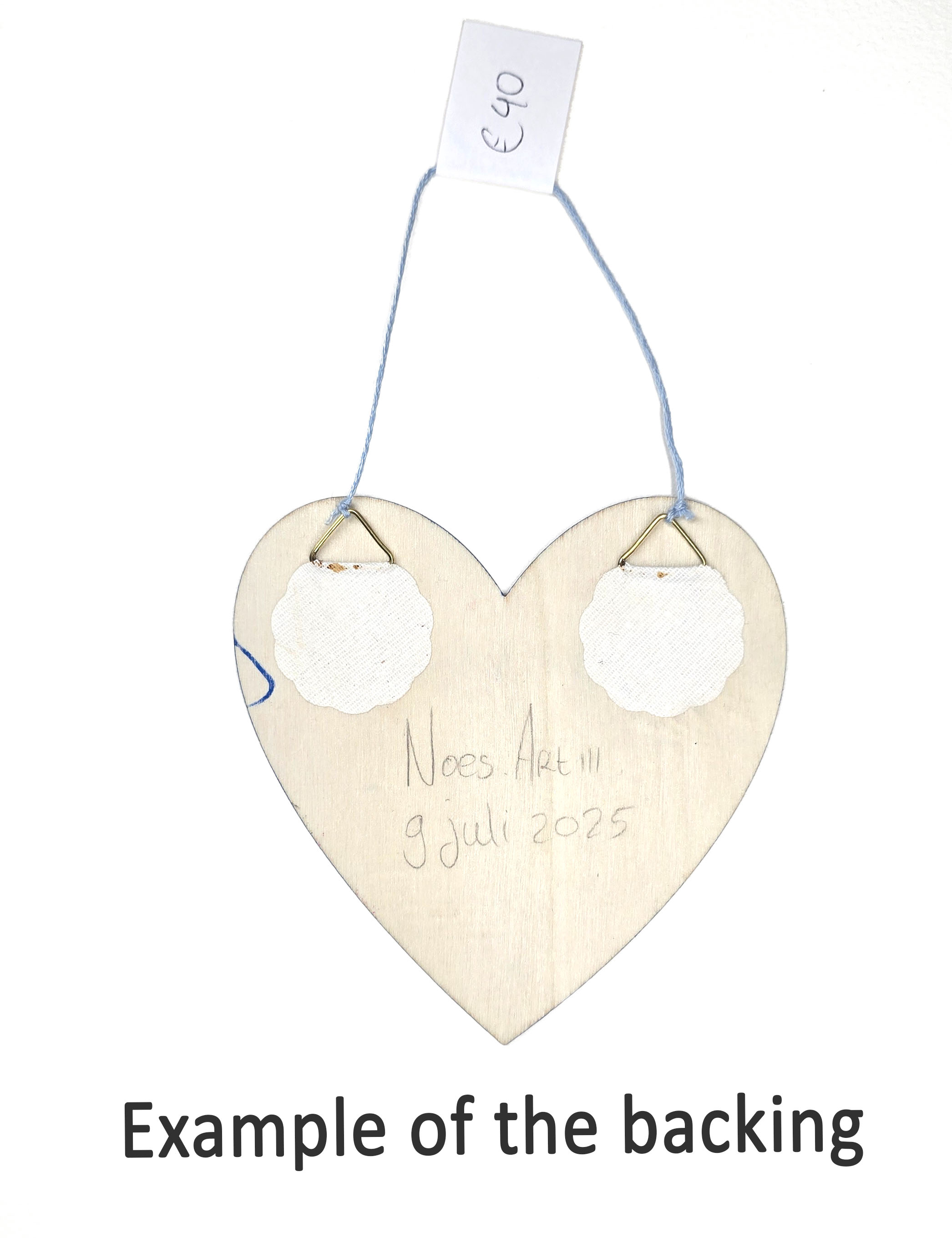 Eye see you, Original art on wood - Wooden, hanging wall art heart