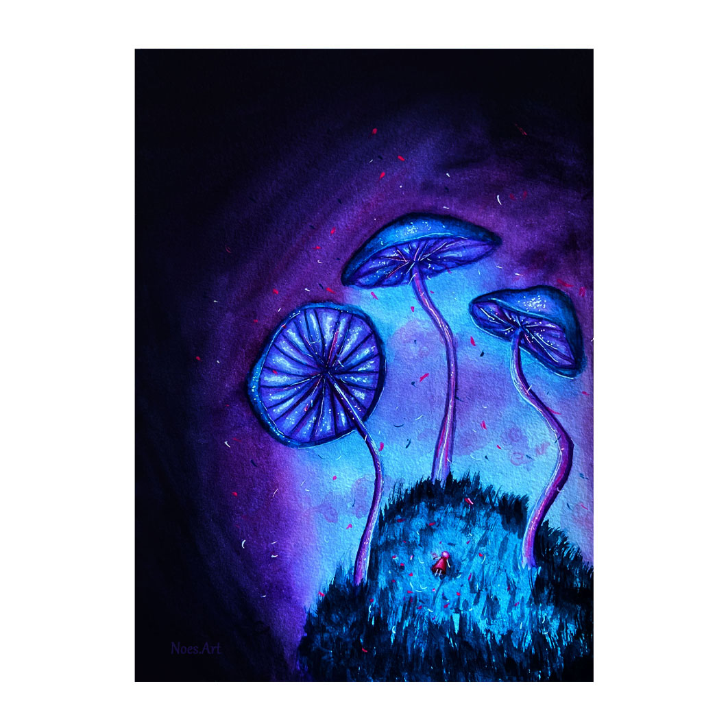 Magic mushrooms - Art Print