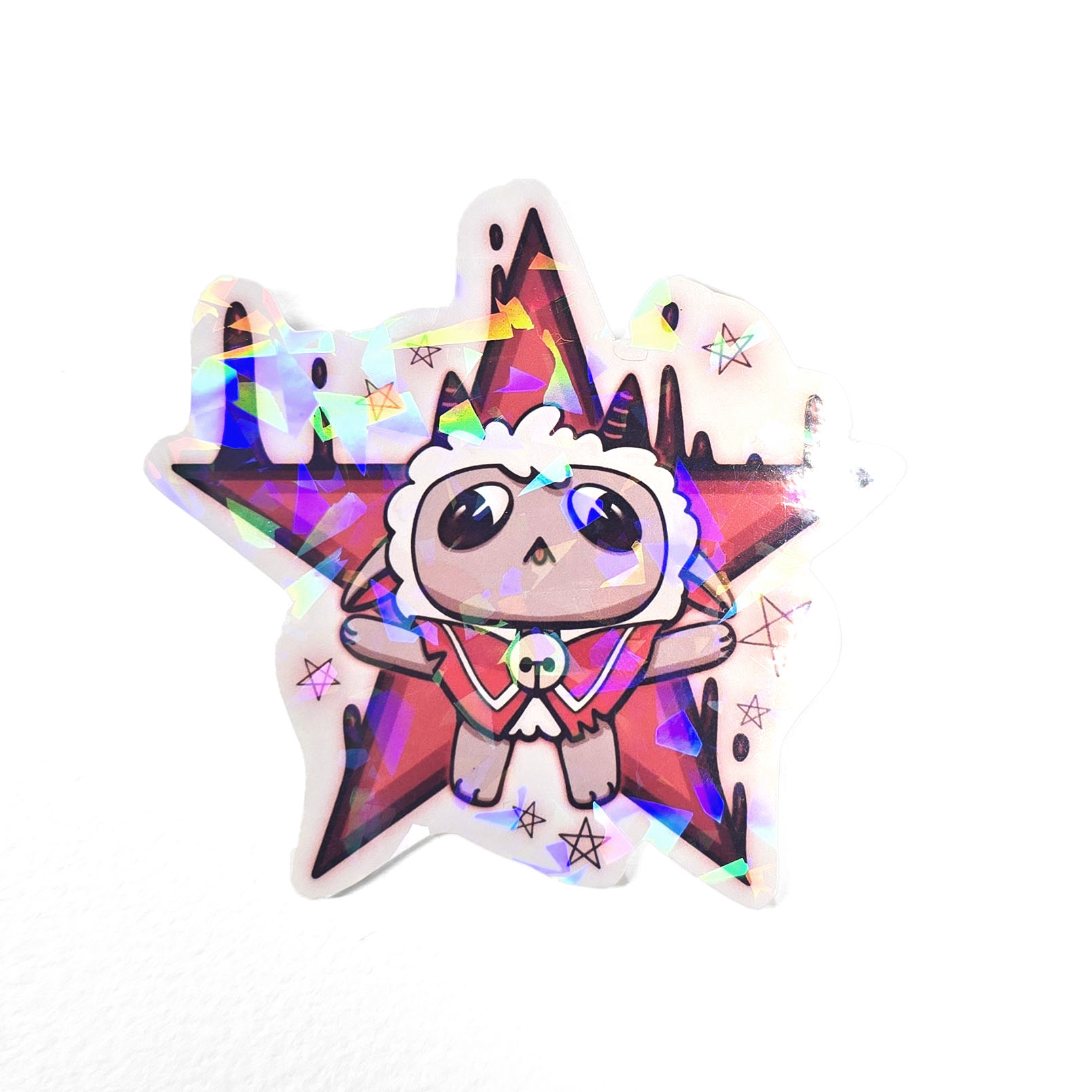 COTL - Big sticker with cracked glass effect