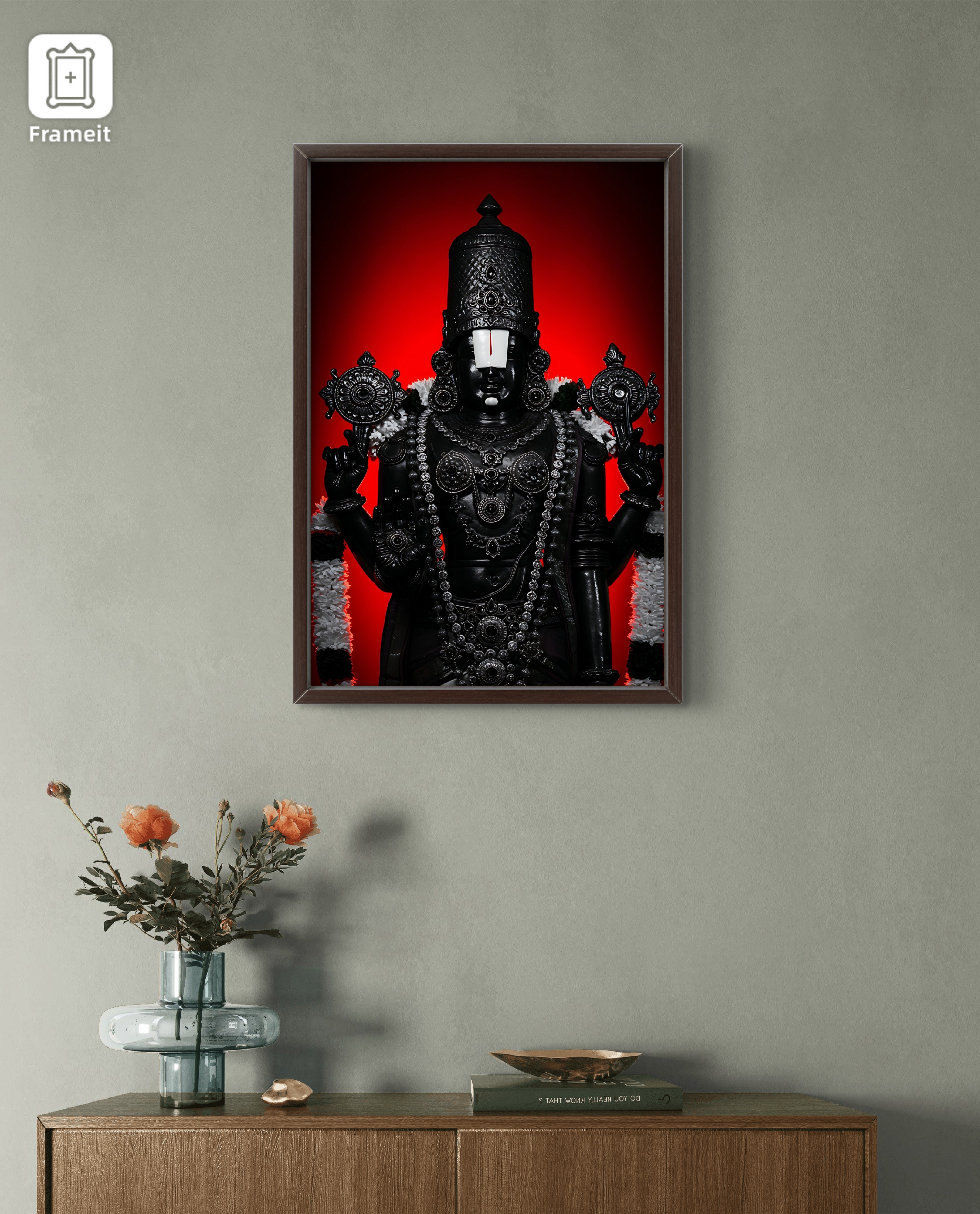 Sacred Tirupati Balaji Divine Art Frame