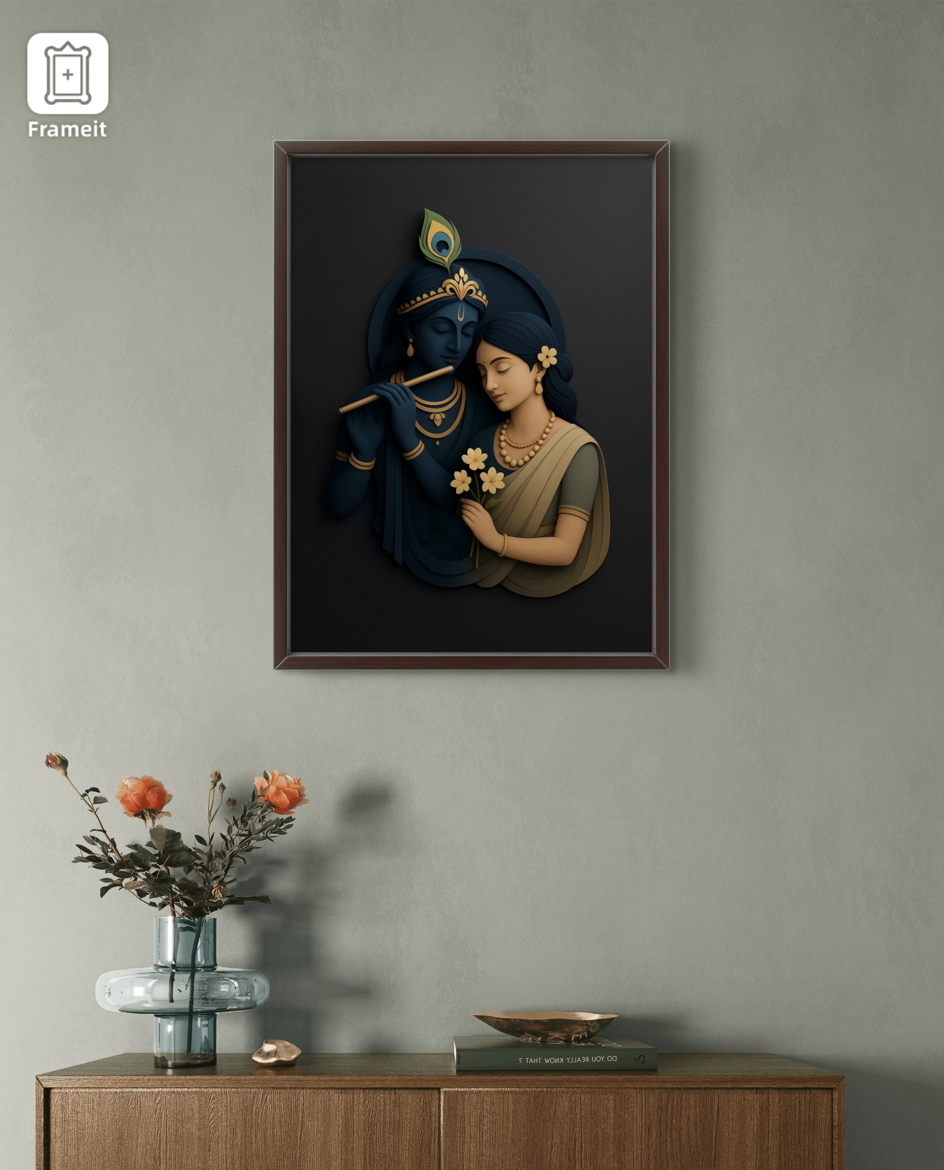 Shri Krishna and Radha Rani Divine artwork