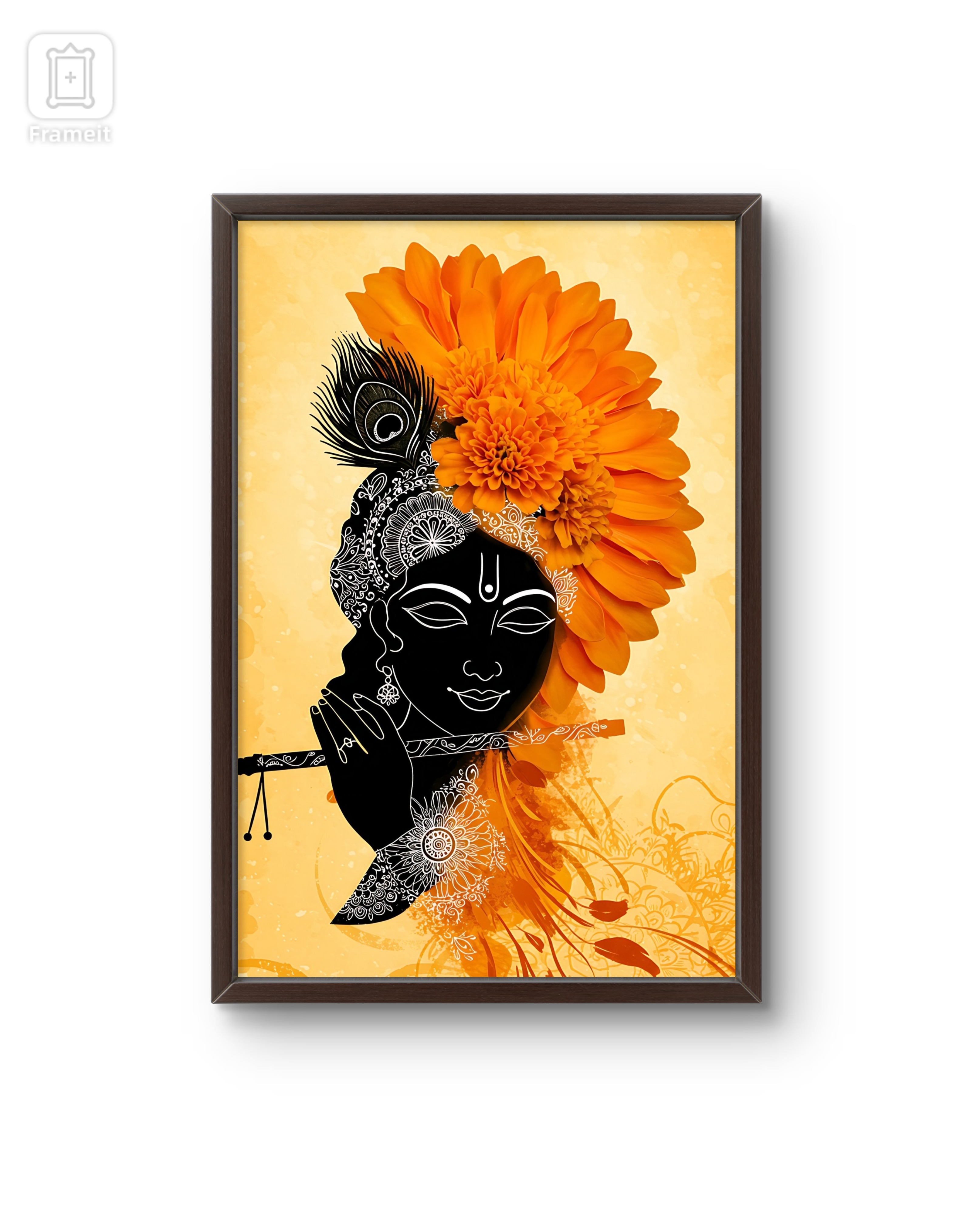 Shri Krishna Flower art