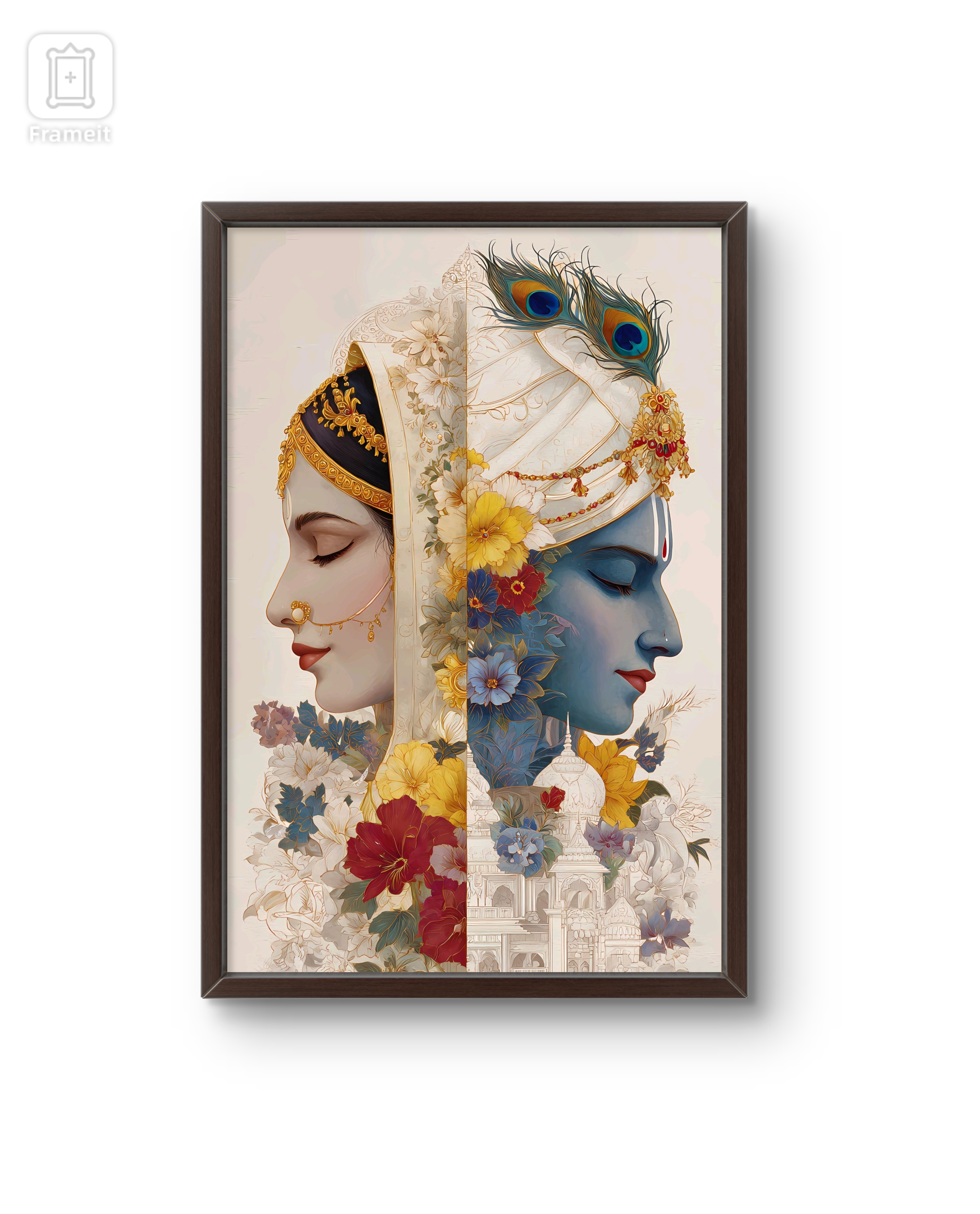 Shri Krishna and Radha Rani Modern Artwork