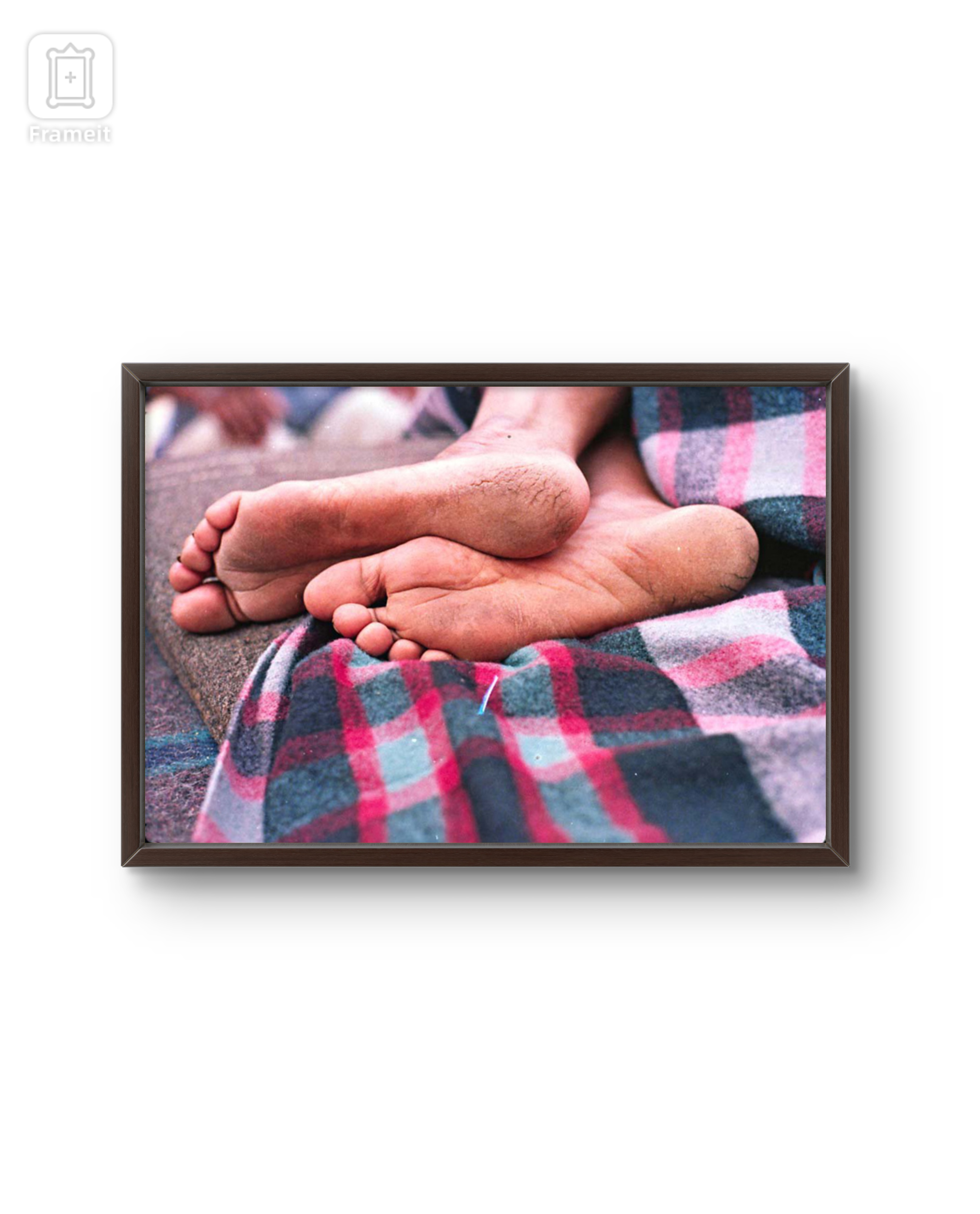 Neem Karoli Baba Charan (Foot) Divine Art Frame