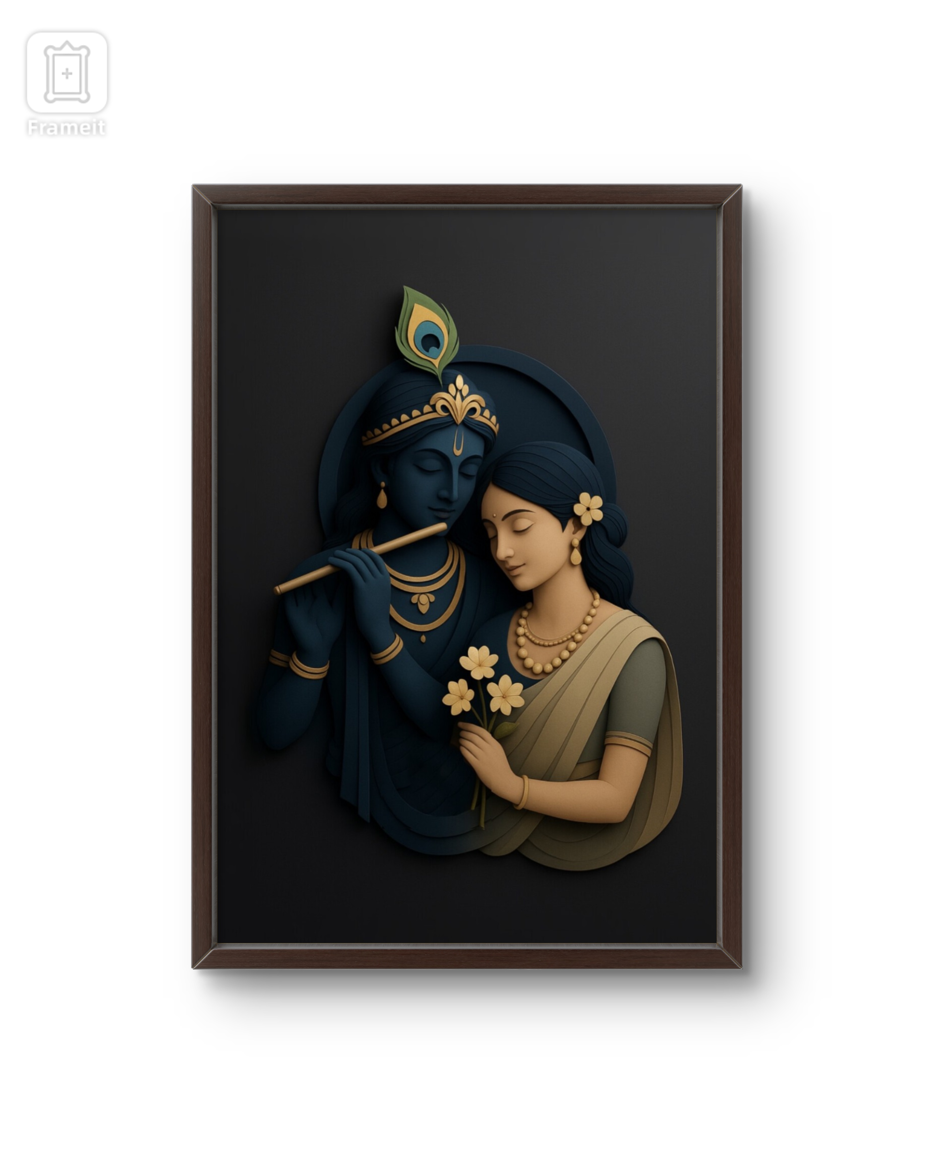 Shri Krishna and Radha Rani Divine artwork