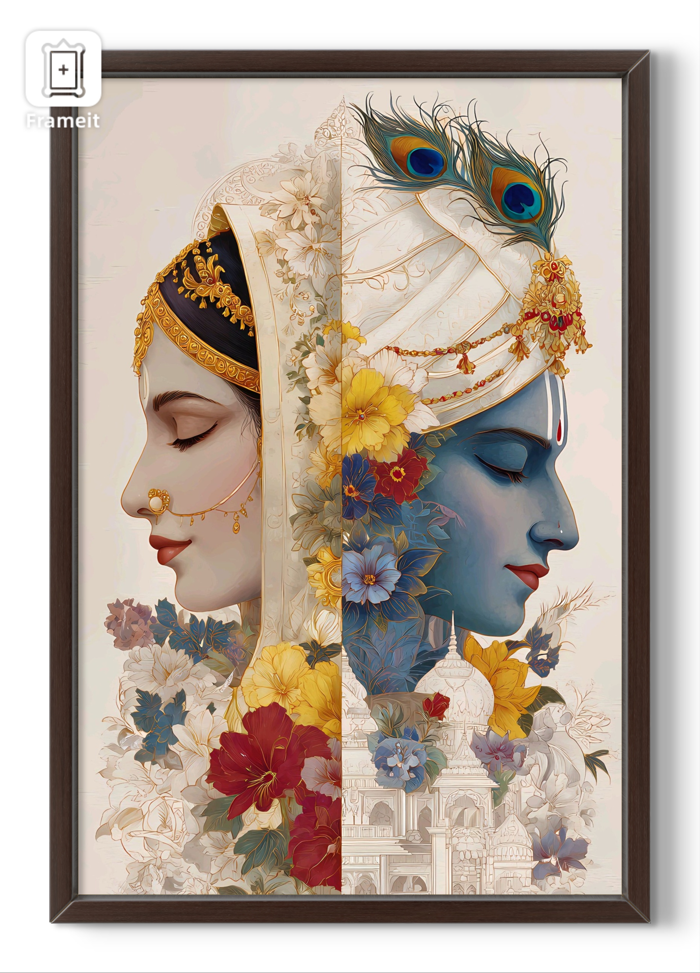 Shri Krishna and Radha Rani Modern Artwork