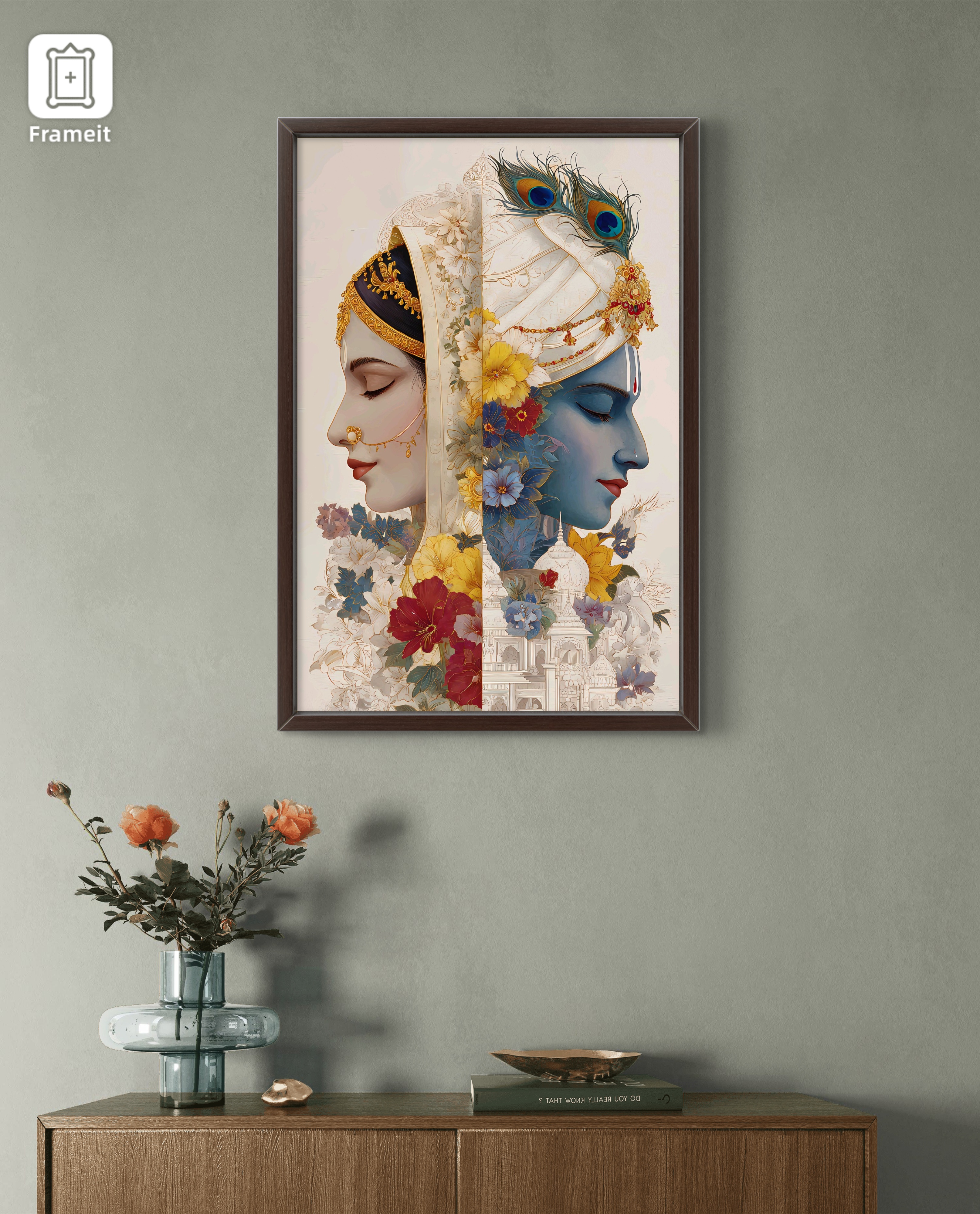 Shri Krishna and Radha Rani Modern Artwork