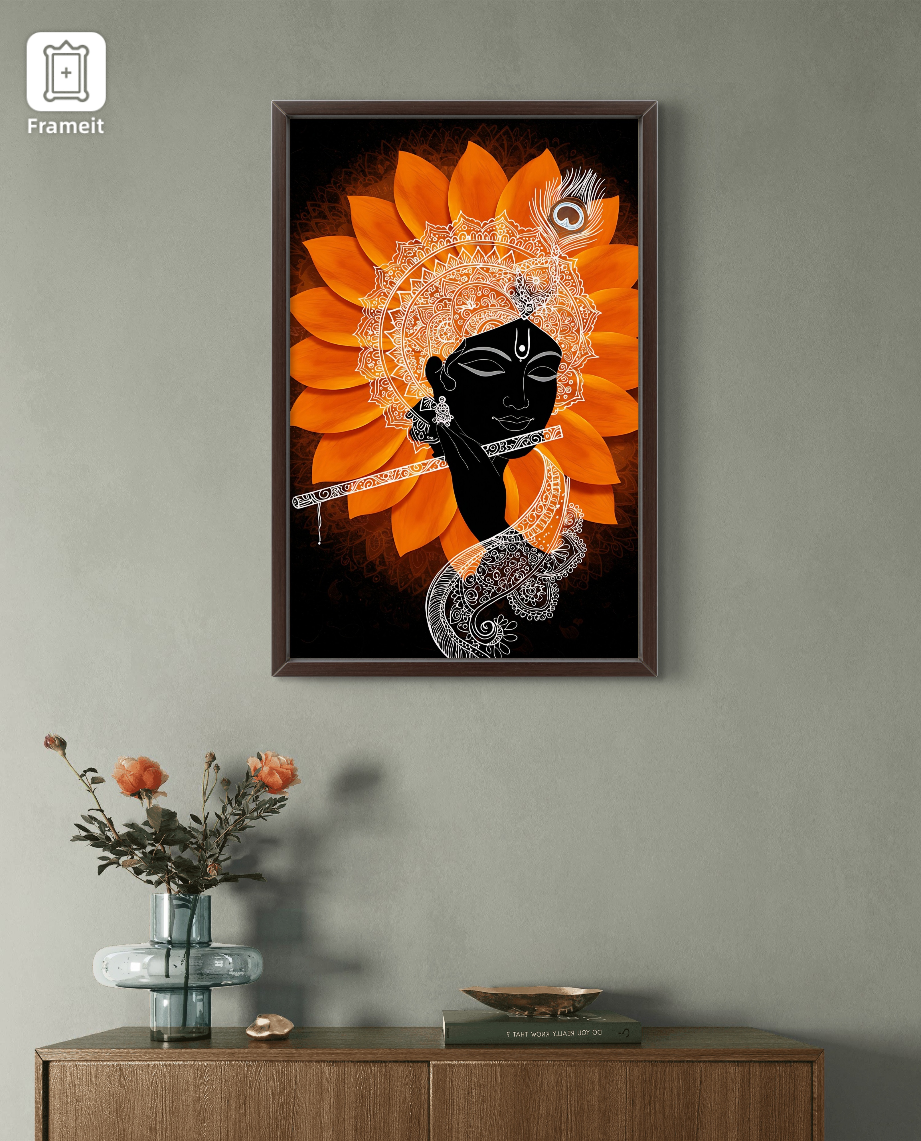 Shri Krishna Flower Art