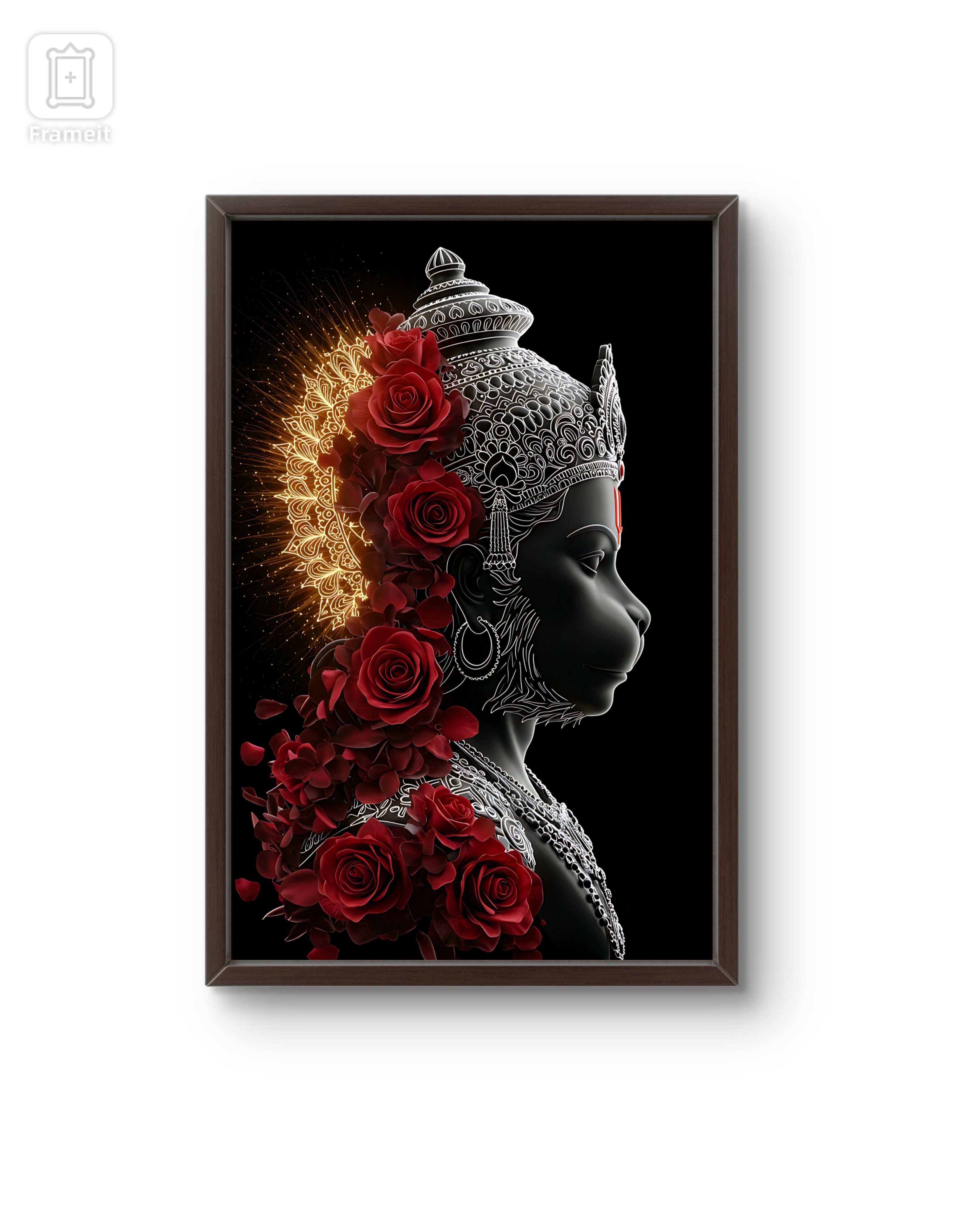Divine Hanumanji Face Art Frame