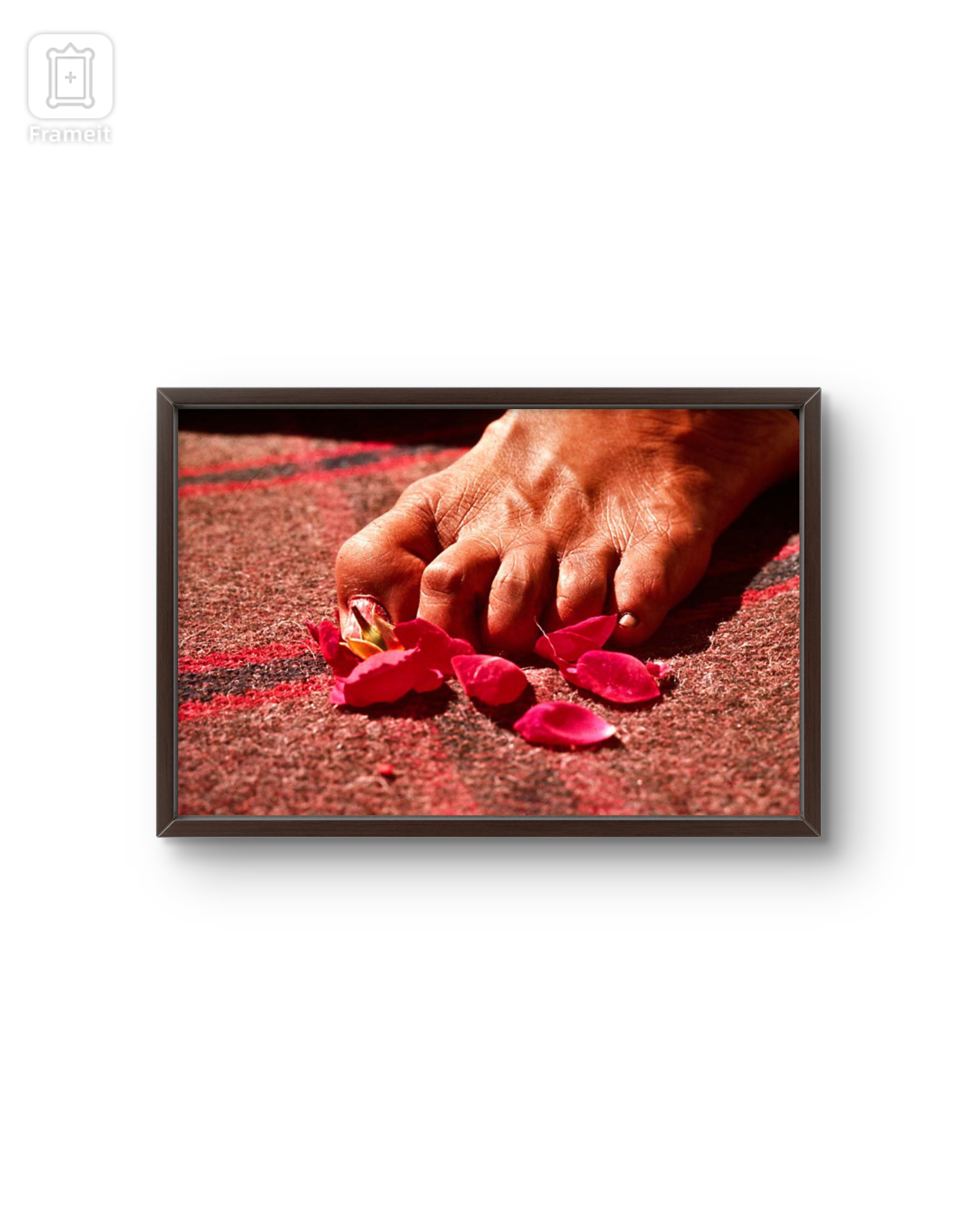 Neem Karoli Baba Charan Divine Art Frame