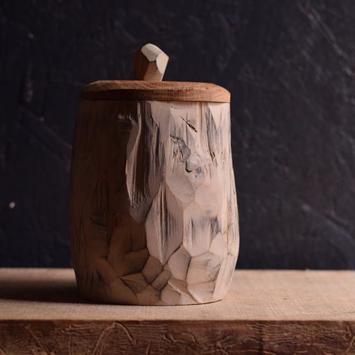 Large Axed Shrink Pot #18