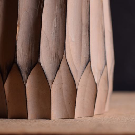 Tall Deep Fluted Shrink Pot #22