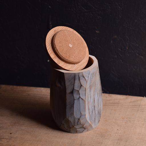 Large Axed Shrink Pot #30