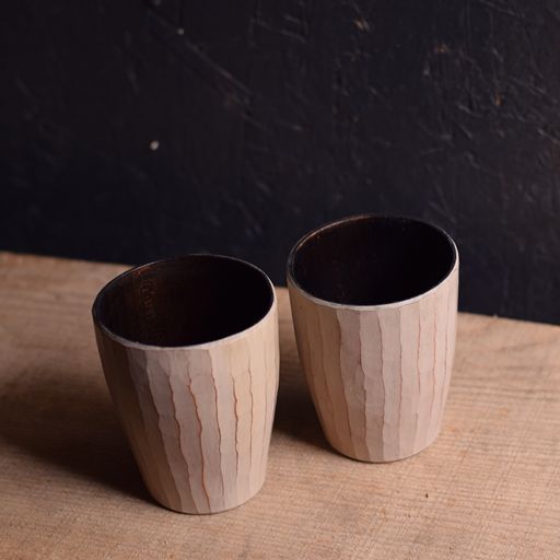 Cherry Fluted Coffee Cups - Truffle White