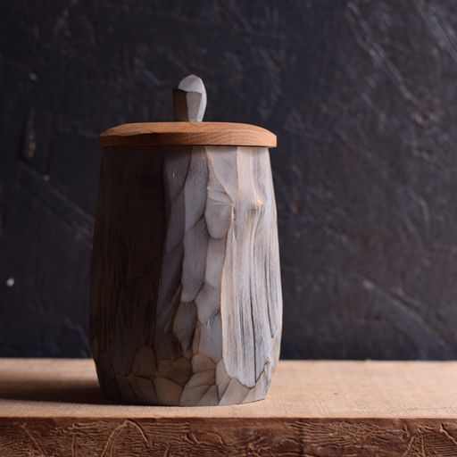 Large Axed Shrink Pot #30