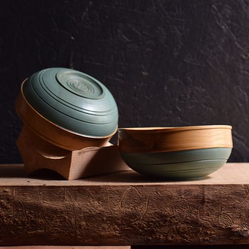 Cherry Eating Bowls - Green