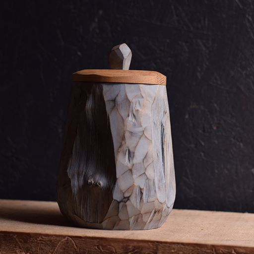 Large Axed Shrink Pot #23