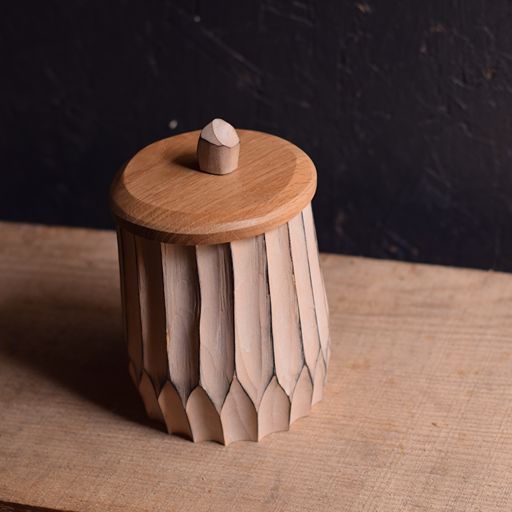 Tall Deep Fluted Shrink Pot #22