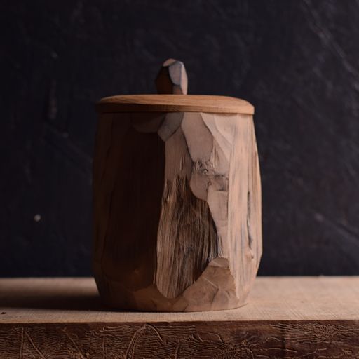 Large Axed Shrink Pot #14