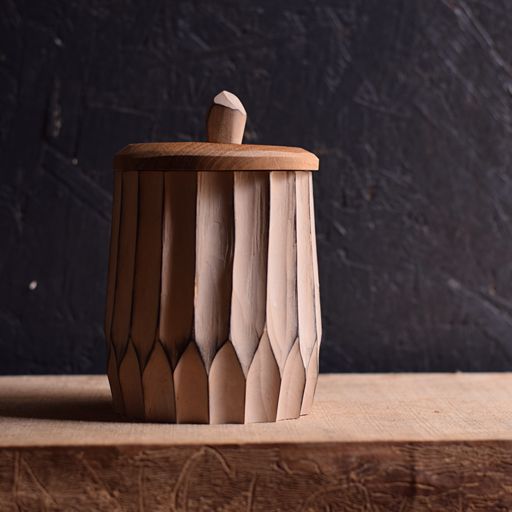 Tall Deep Fluted Shrink Pot #22