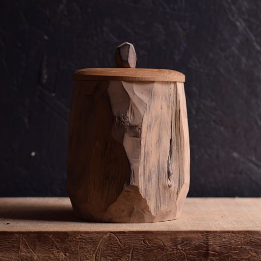 Large Axed Shrink Pot #14