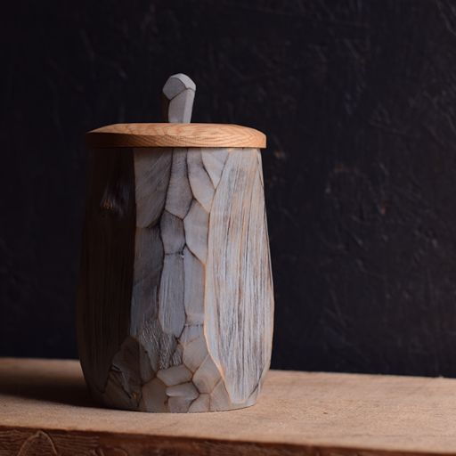 Large Axed Shrink Pot #30