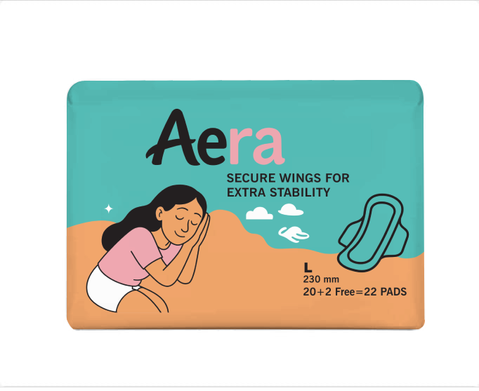 Aera Sanitary Pads L Pack Of (22 Pcs)