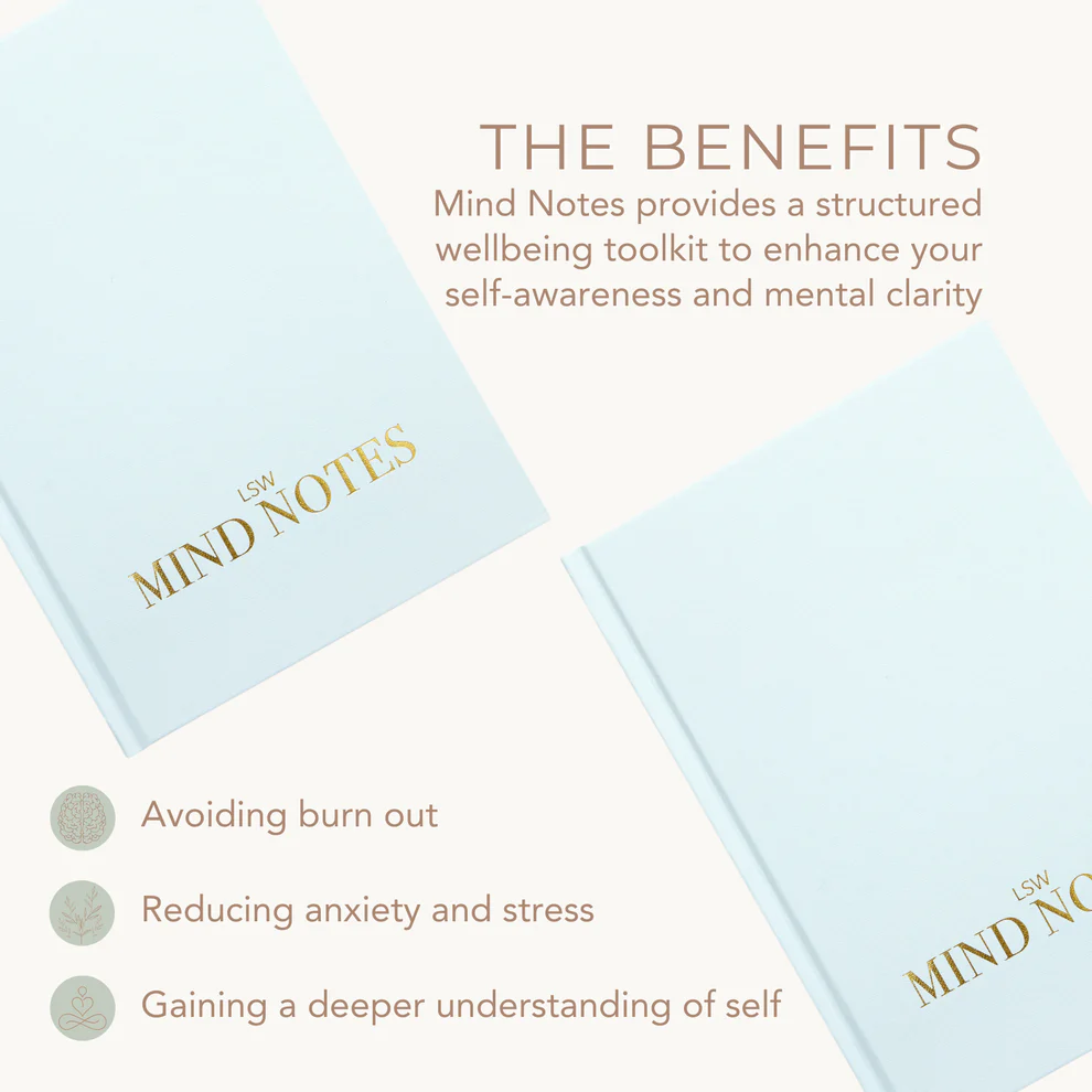 Mind Notes: Wellbeing & Gratitude Journal - Self Care Gift