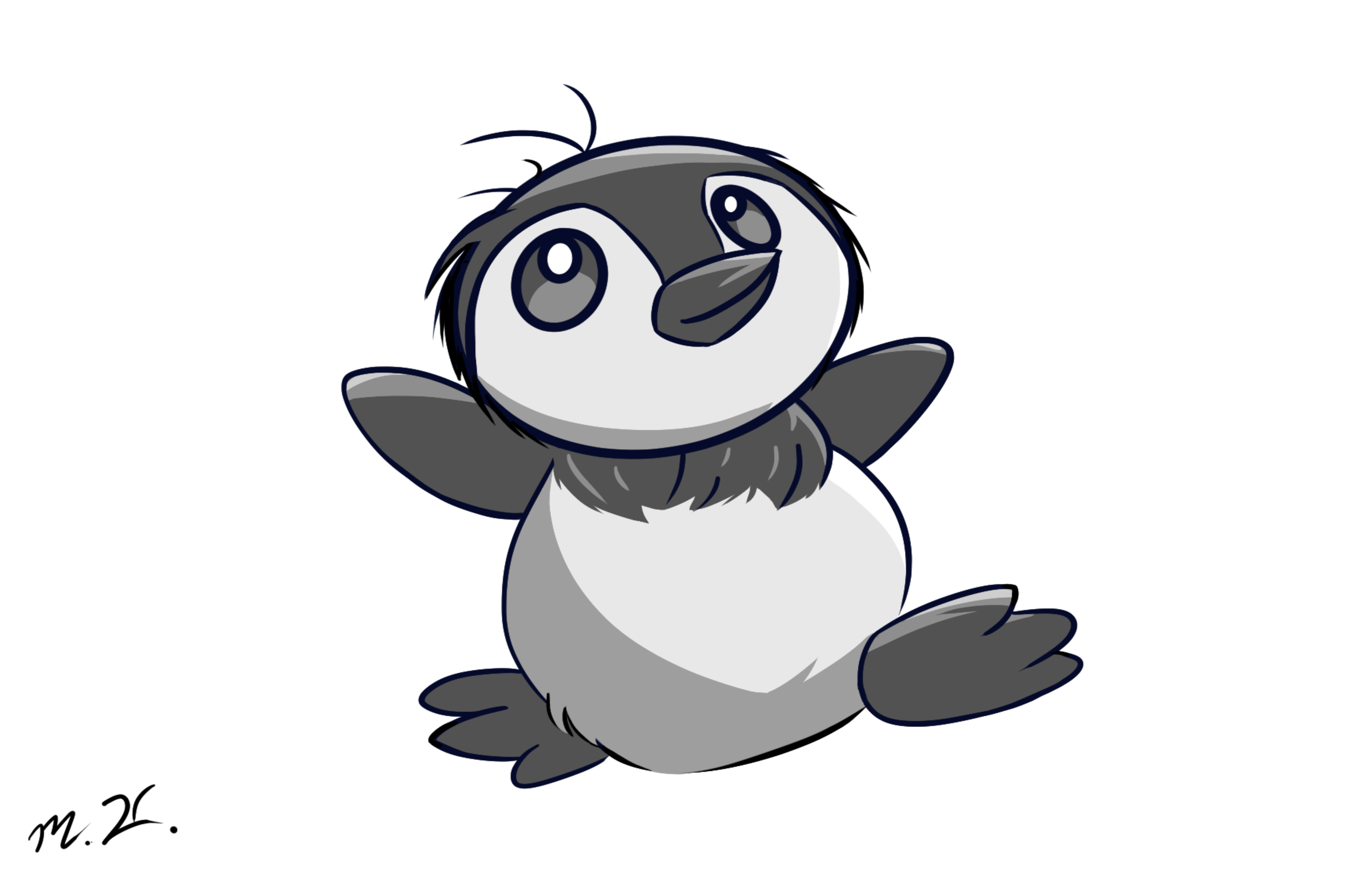 Adorable Penguin Illustration