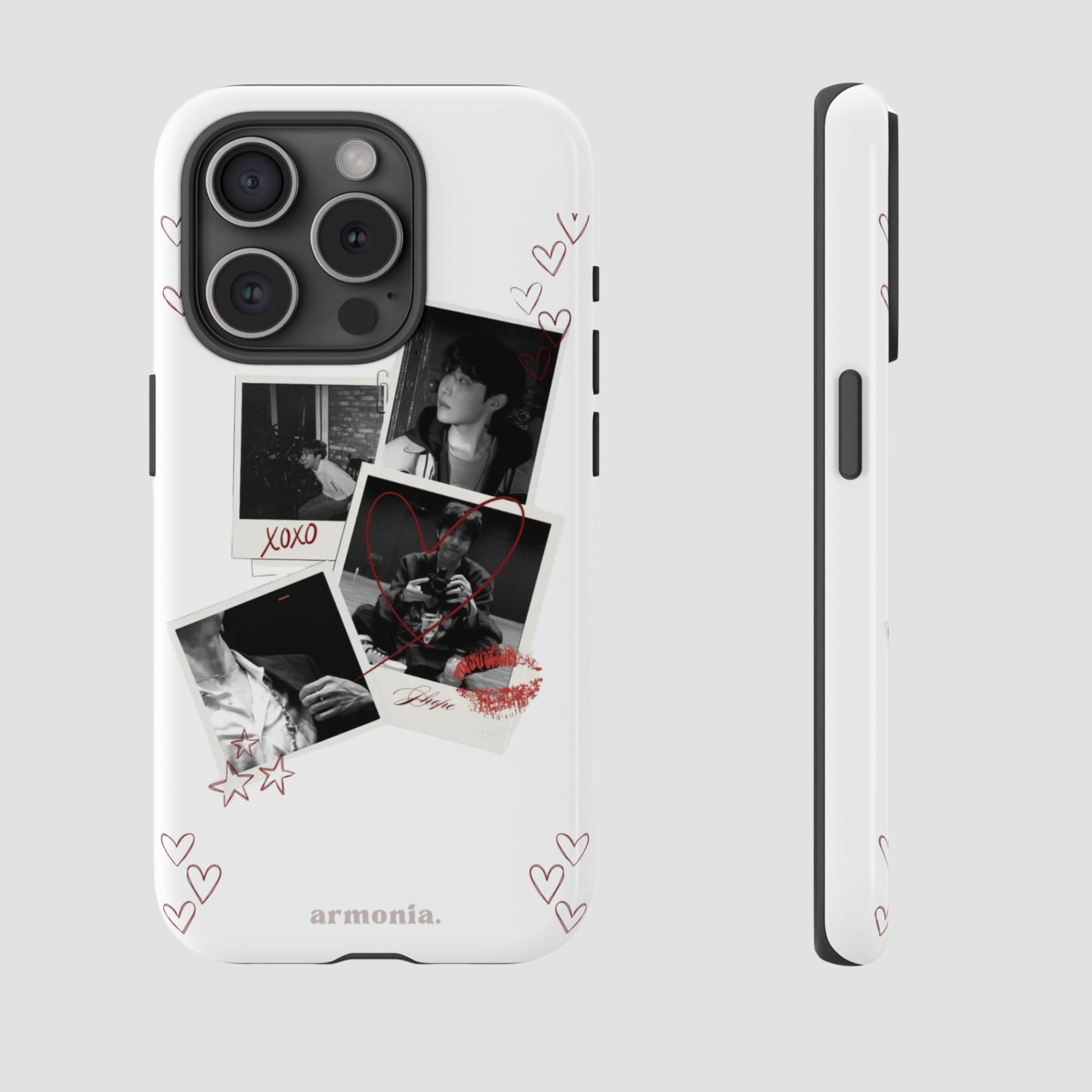 JHope (Jung Hoseok) ''XOXO'' Polaroid Love – Artistic Tough Phone Case Gift for ARMYs