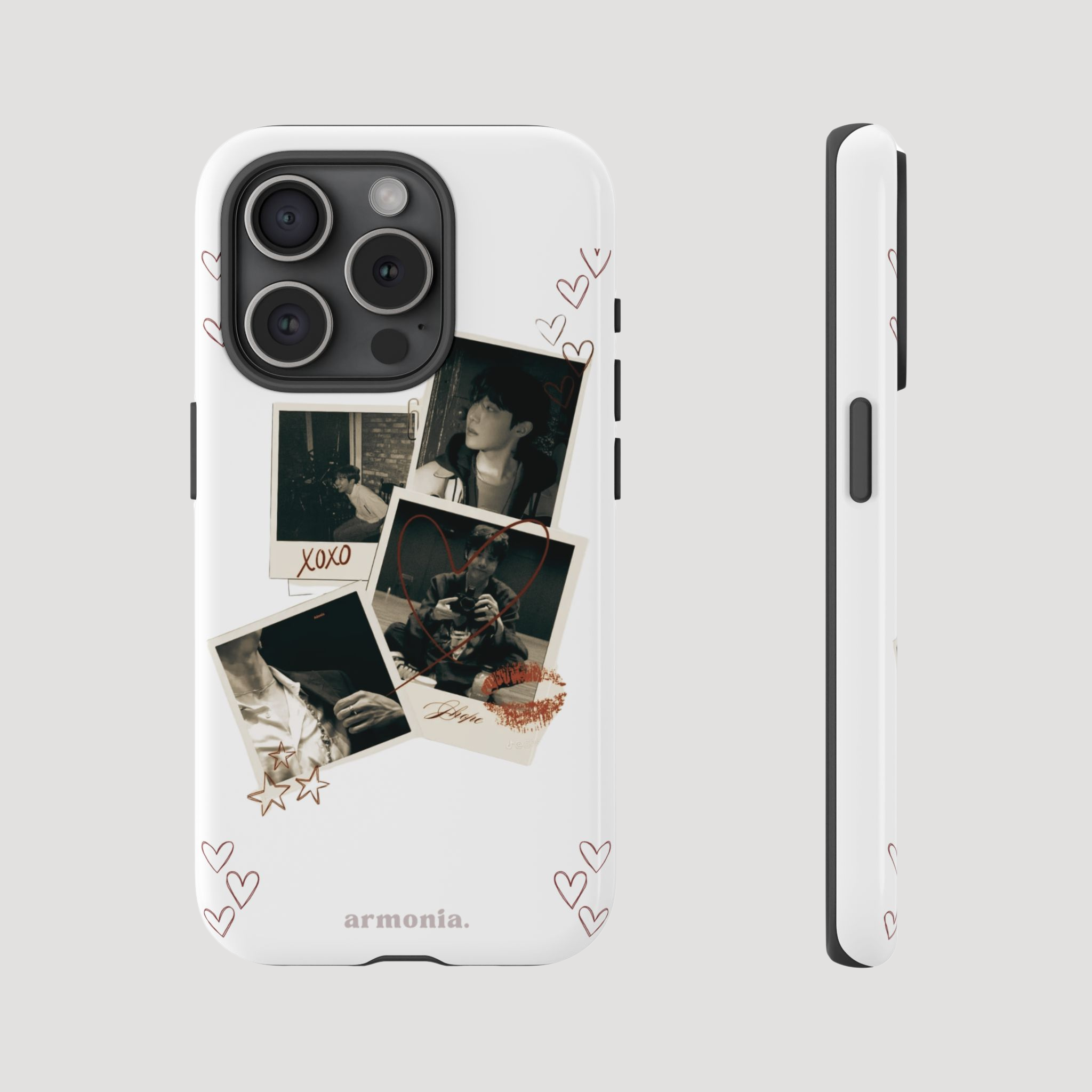 JHope (Jung Hoseok) ''XOXO'' Polaroid Love – Artistic Tough Phone Case Gift for ARMYs