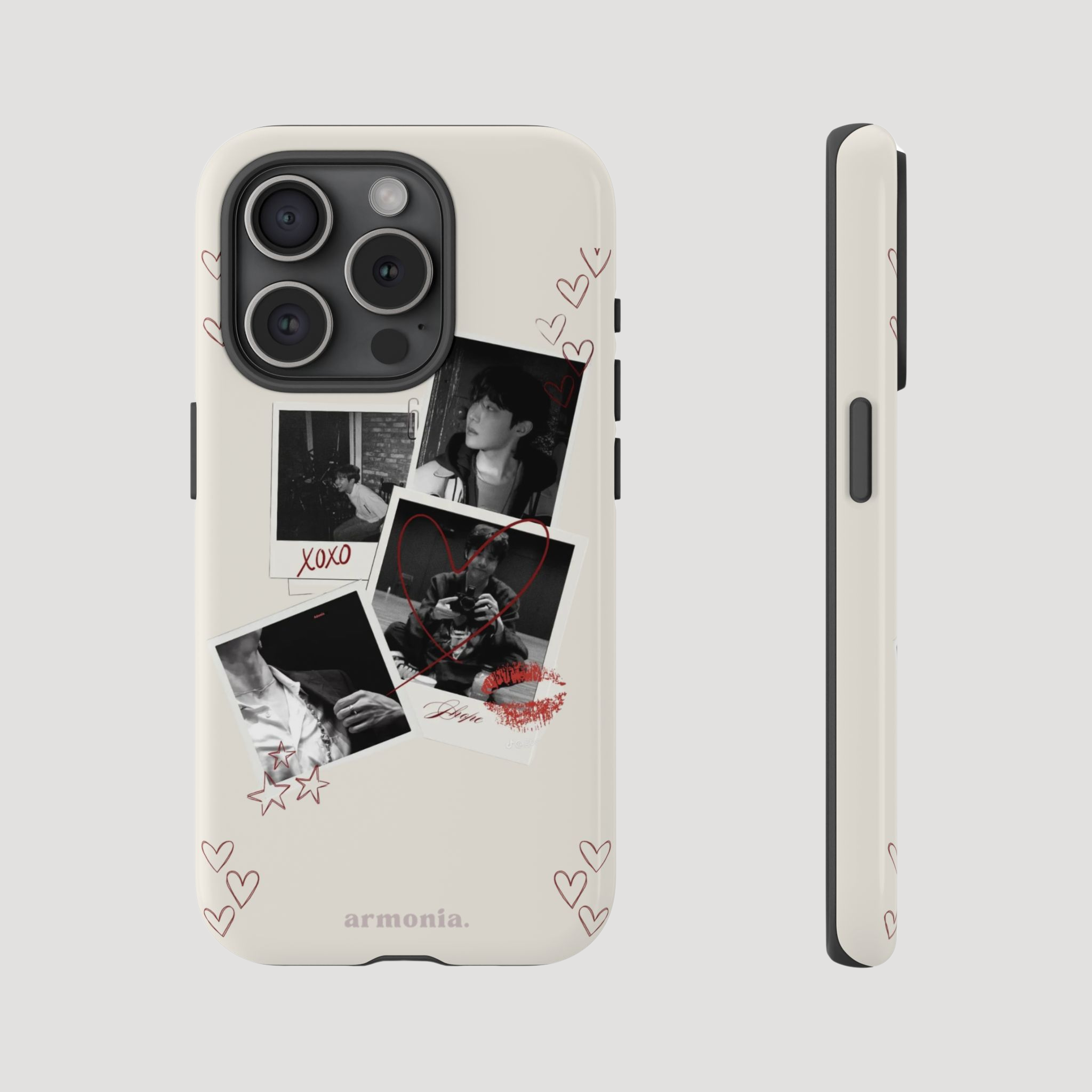 JHope (Jung Hoseok) ''XOXO'' Polaroid Love – Artistic Tough Phone Case Gift for ARMYs
